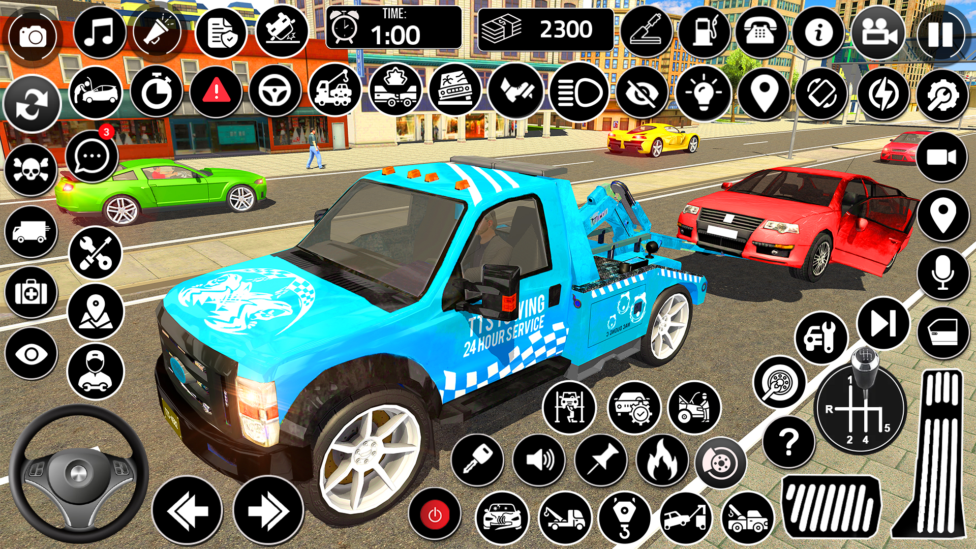 اسکرین شات 2 برنامه Tow Truck Game: Truck Games 3D