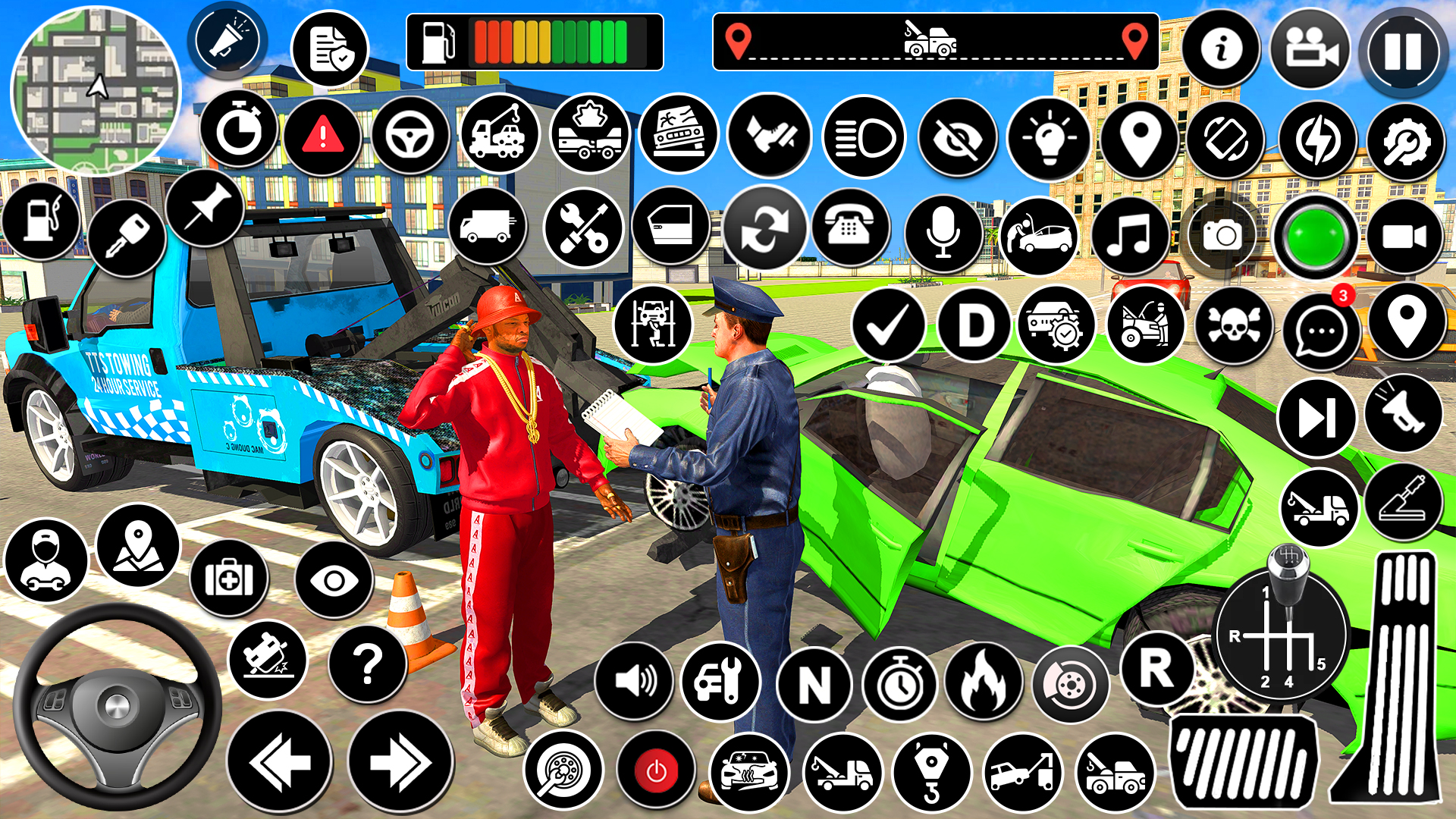 اسکرین شات 5 برنامه Tow Truck Game: Truck Games 3D