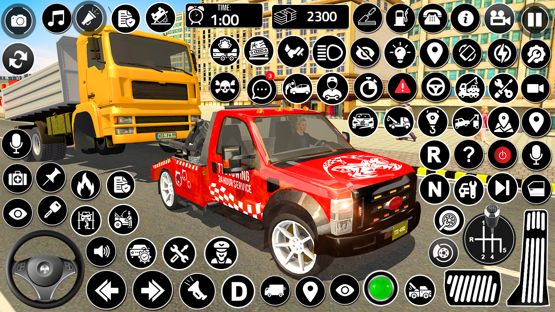 اسکرین شات 3 برنامه Tow Truck Game: Truck Games 3D
