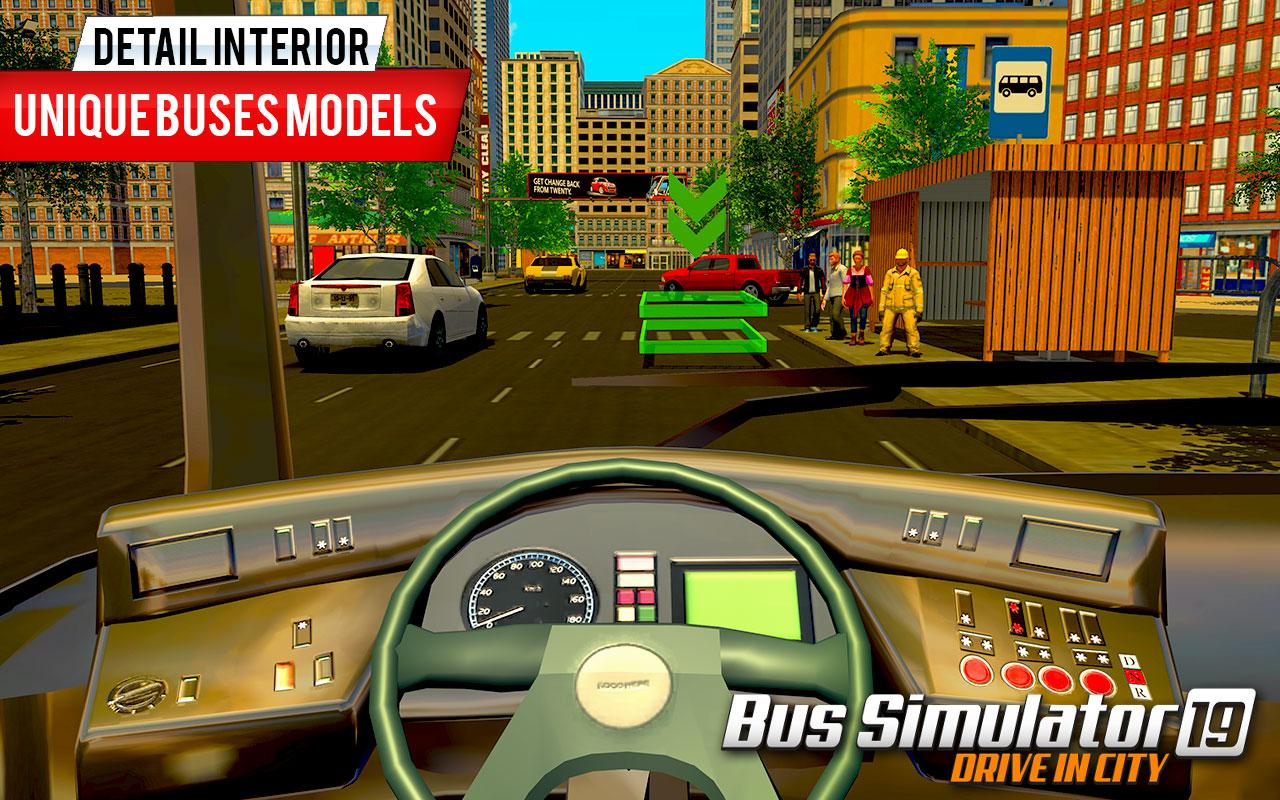اسکرین شات 1 برنامه City Bus Driving Coach Games