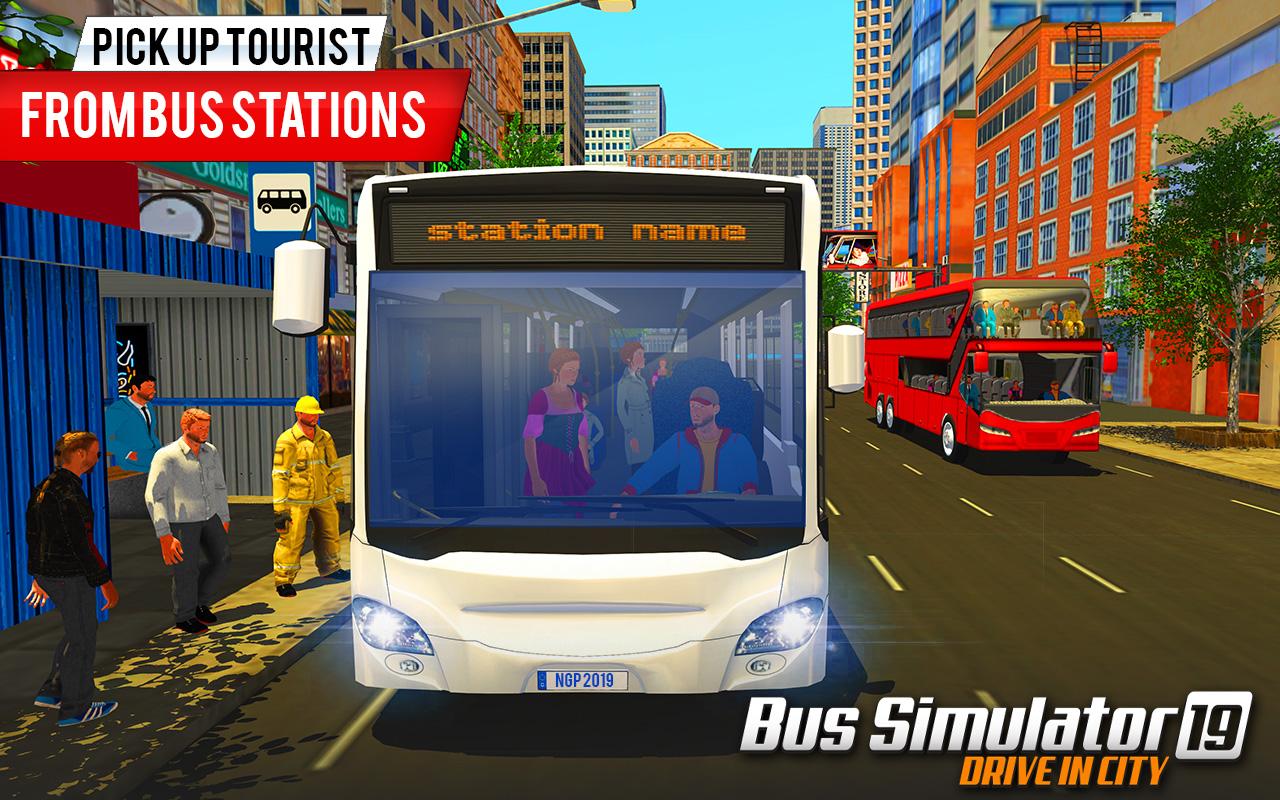اسکرین شات 3 برنامه City Bus Driving Coach Games