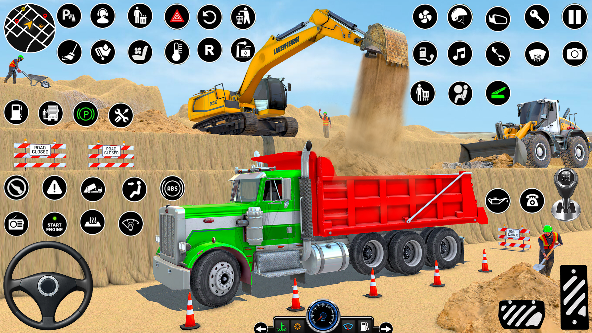 اسکرین شات 3 برنامه Real Construction Excavator 3D