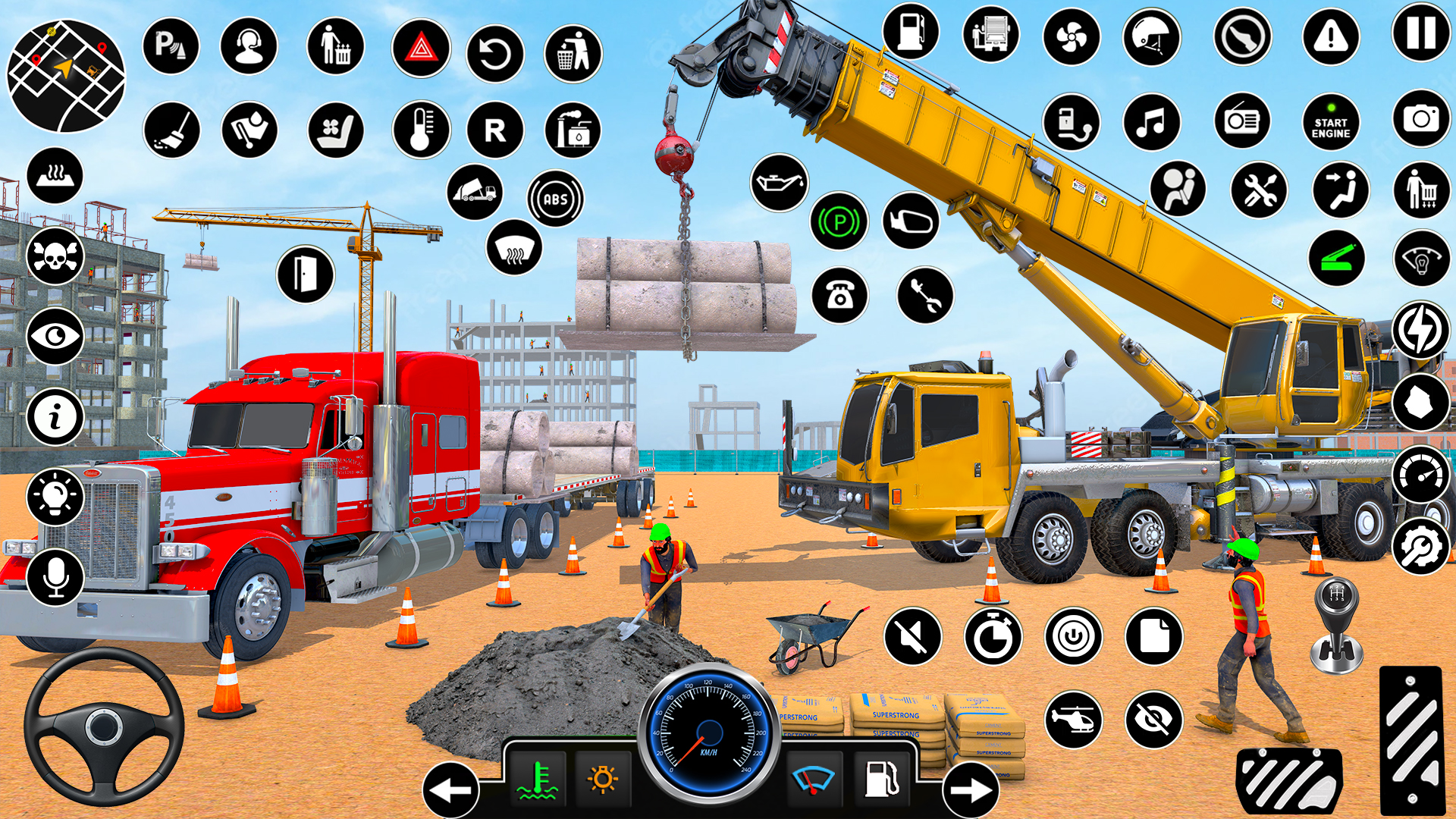 اسکرین شات 1 برنامه Real Construction Excavator 3D
