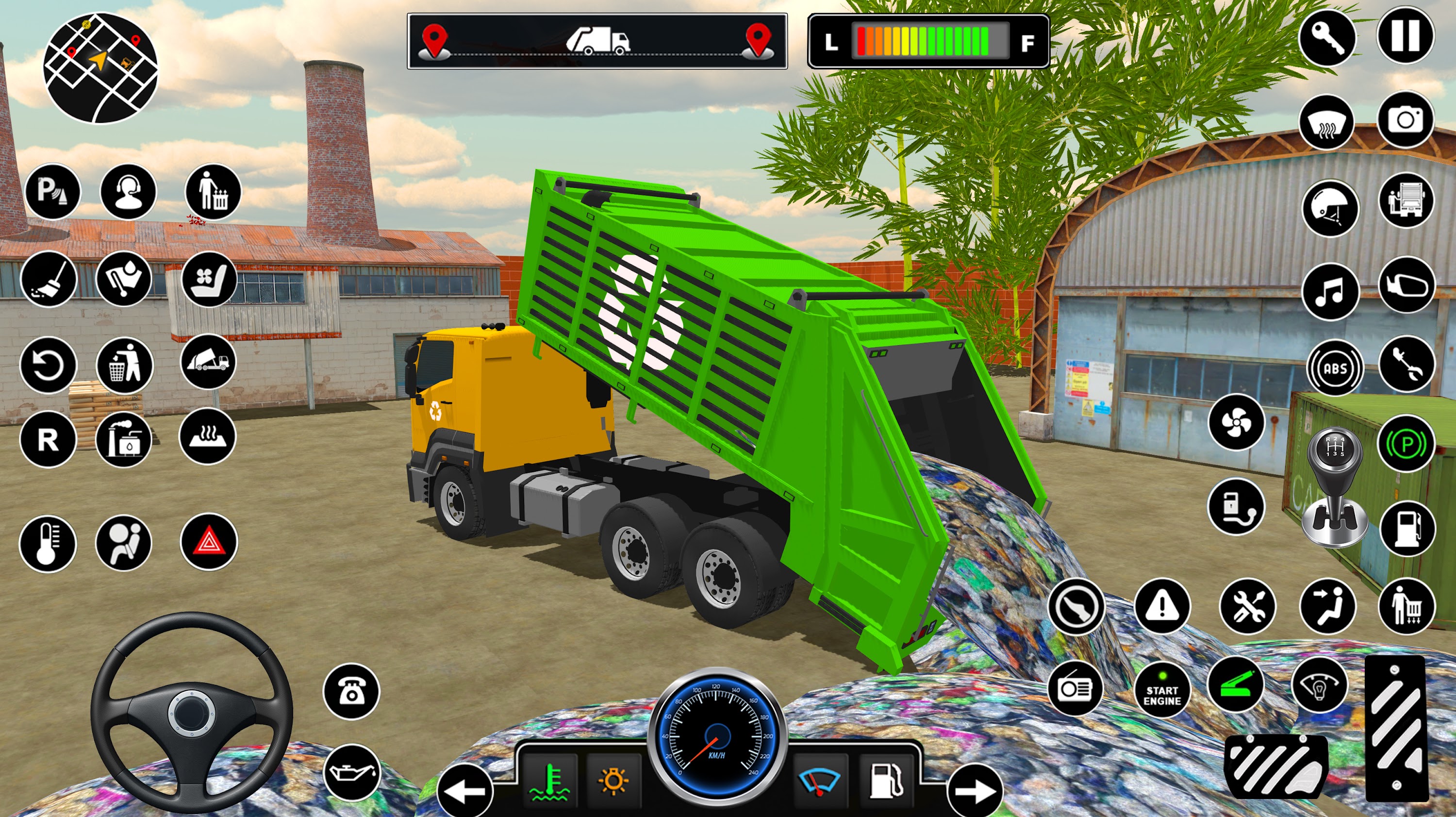 اسکرین شات 8 برنامه Offroad Garbage Truck Driving