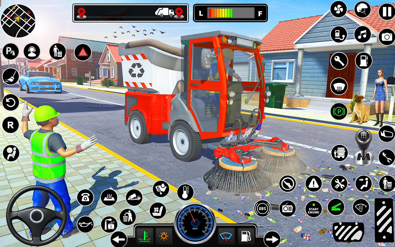 اسکرین شات 5 برنامه Offroad Garbage Truck Driving