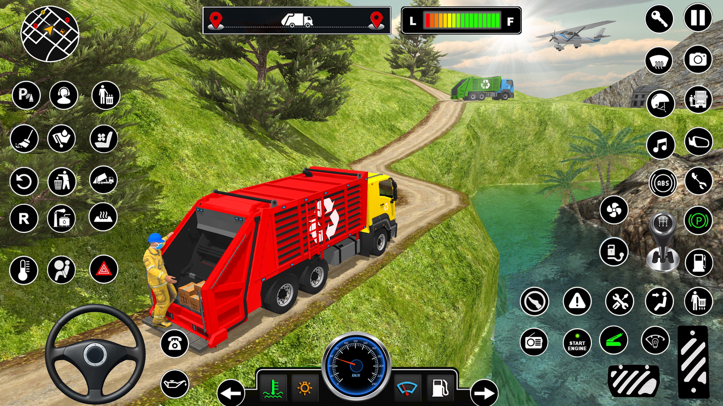 اسکرین شات 7 برنامه Offroad Garbage Truck Driving