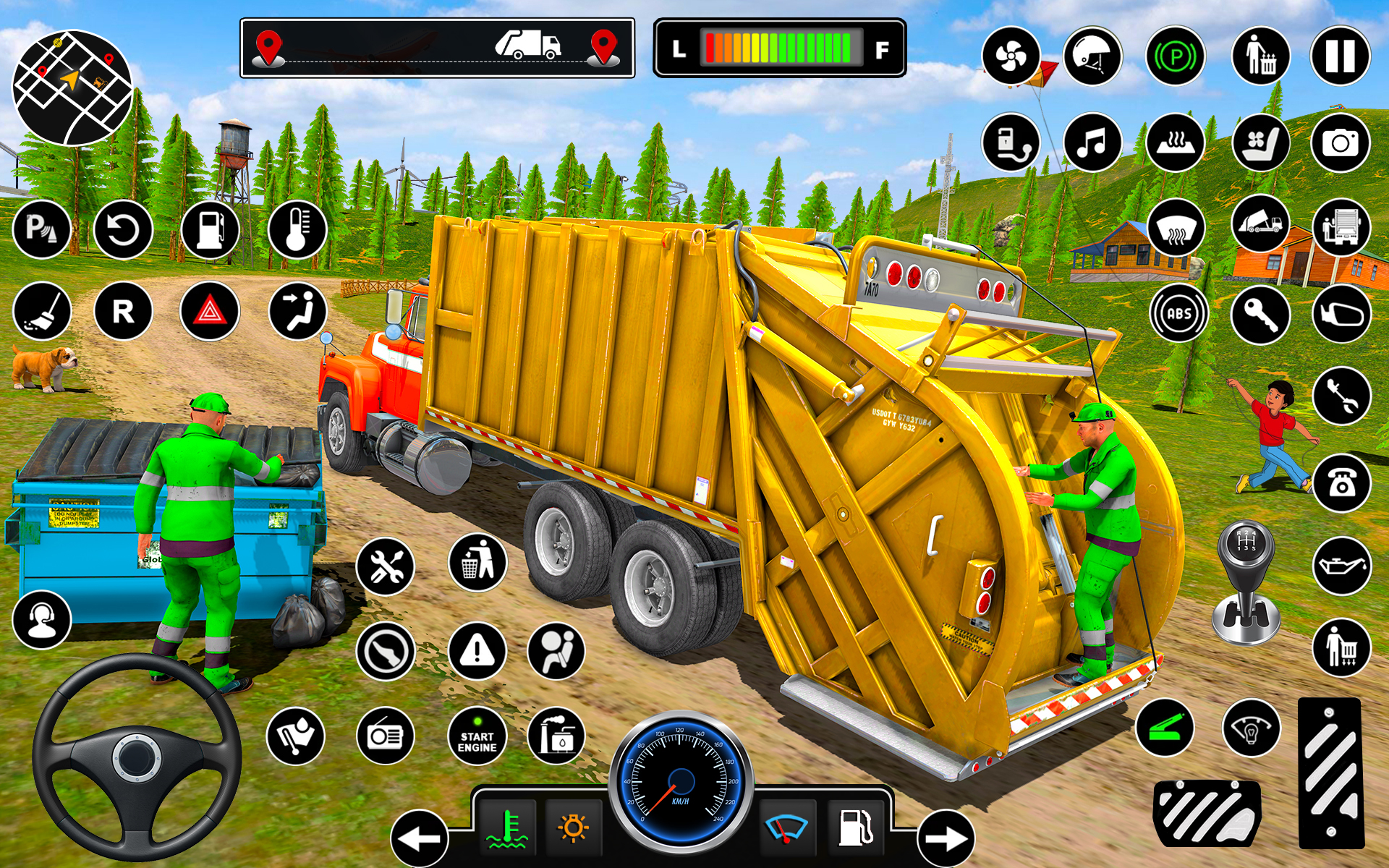 اسکرین شات 4 برنامه Offroad Garbage Truck Driving