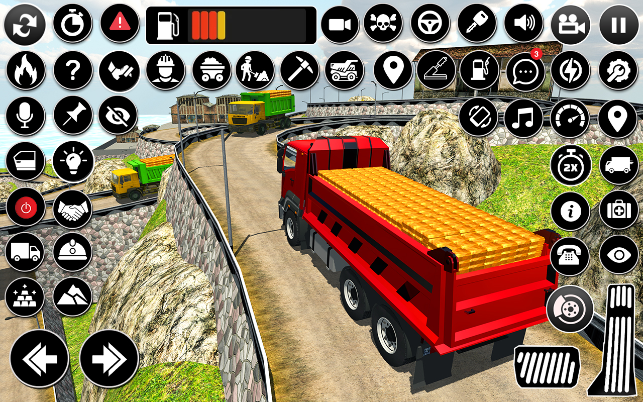 اسکرین شات 4 برنامه Uphill Gold Truck Simulator 3D