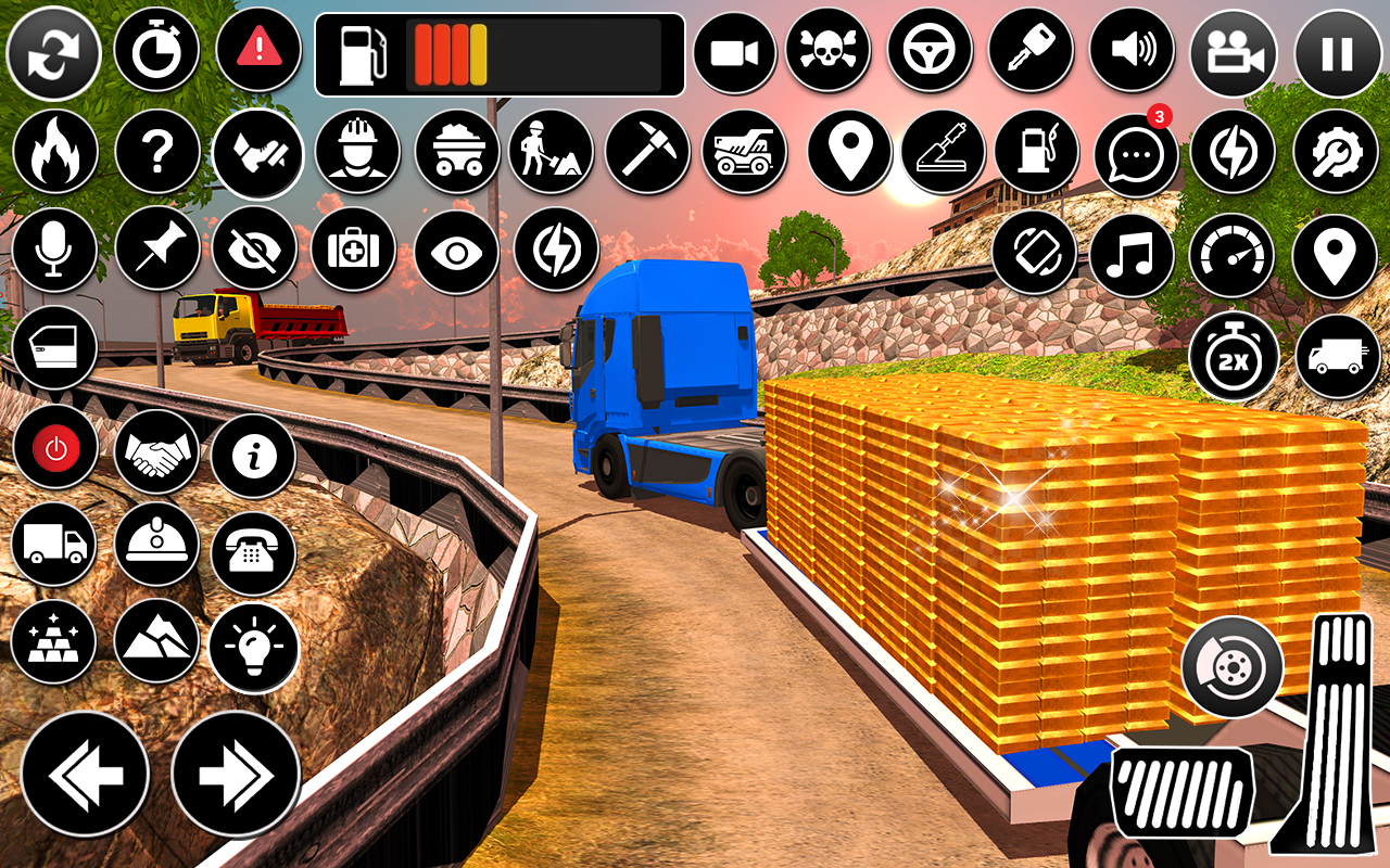 اسکرین شات 7 برنامه Uphill Gold Truck Simulator 3D
