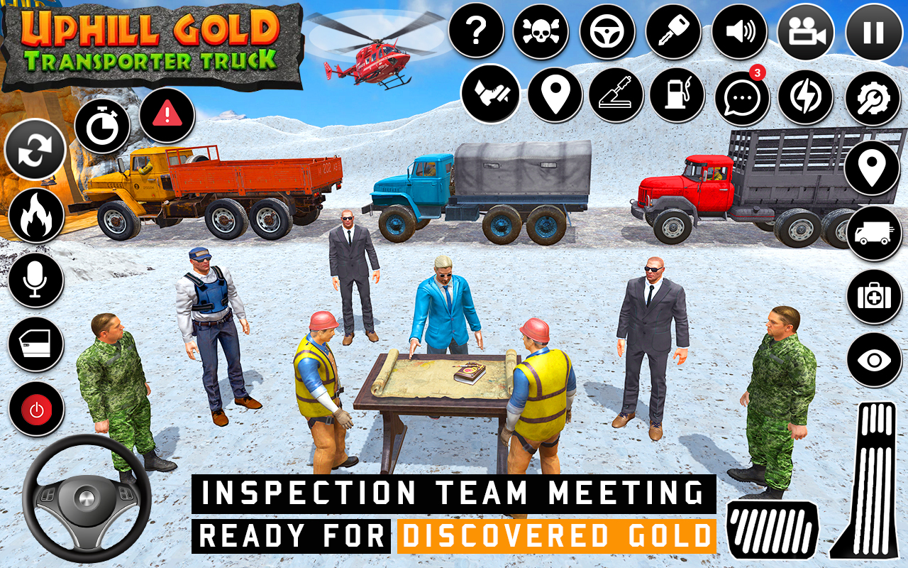 اسکرین شات 3 برنامه Uphill Gold Truck Simulator 3D