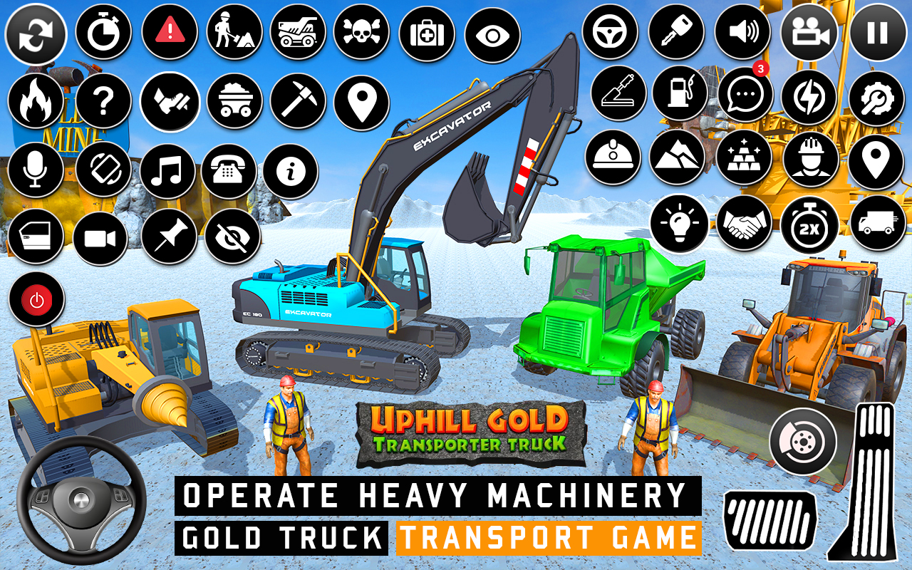 اسکرین شات 5 برنامه Uphill Gold Truck Simulator 3D