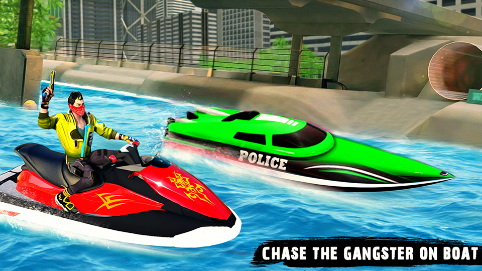 اسکرین شات 3 بازی Police Jet Ski Chase Crime Sim