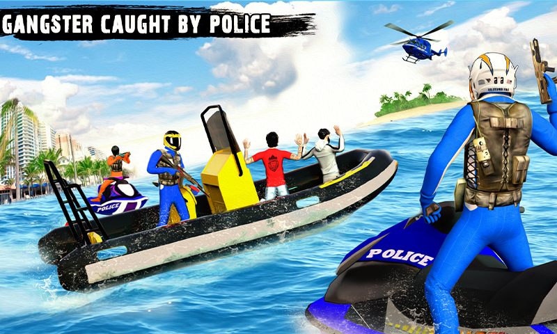 اسکرین شات 4 بازی Police Jet Ski Chase Crime Sim