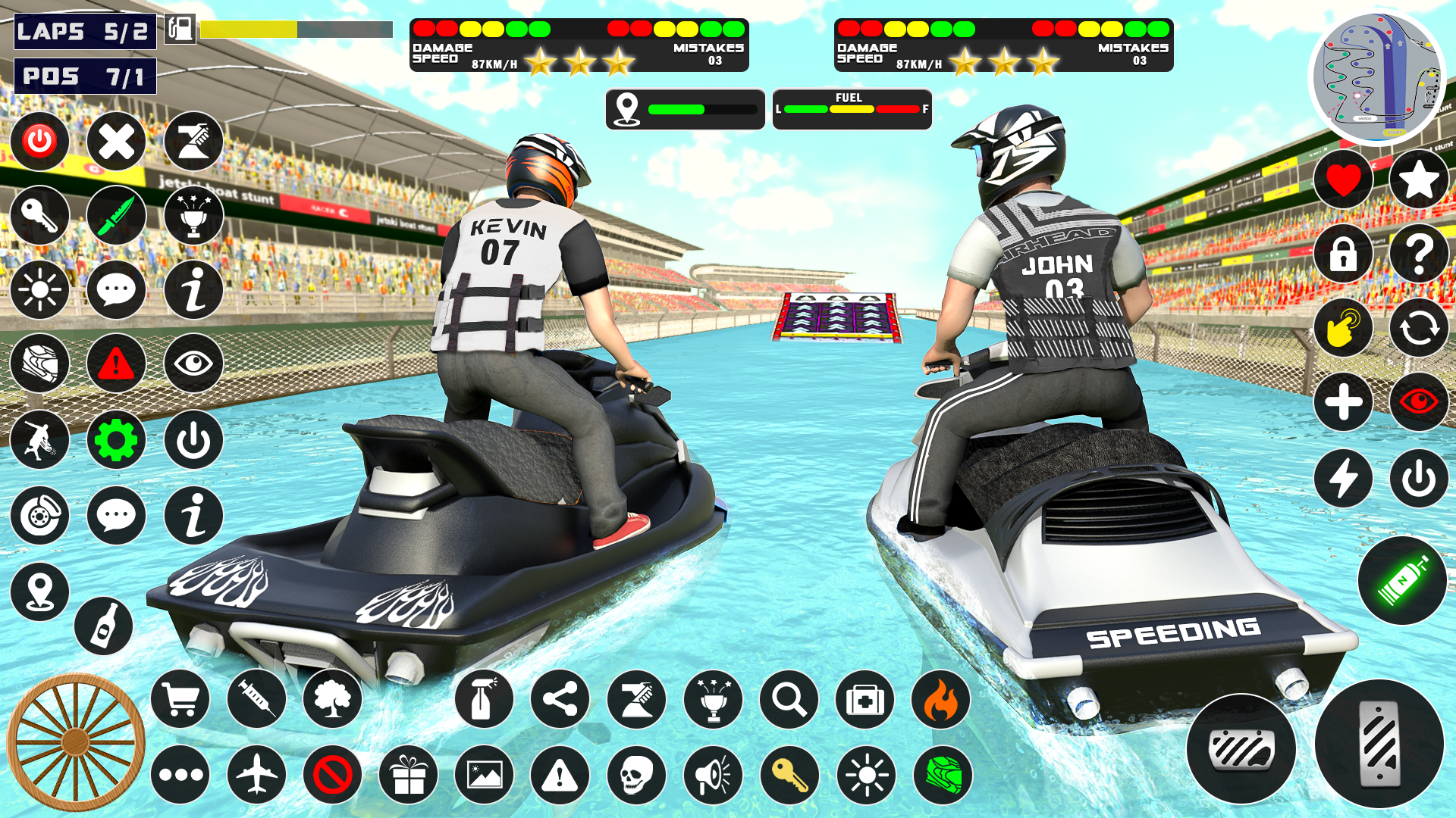 اسکرین شات 3 برنامه Jetski Boat Racing: Boat Games