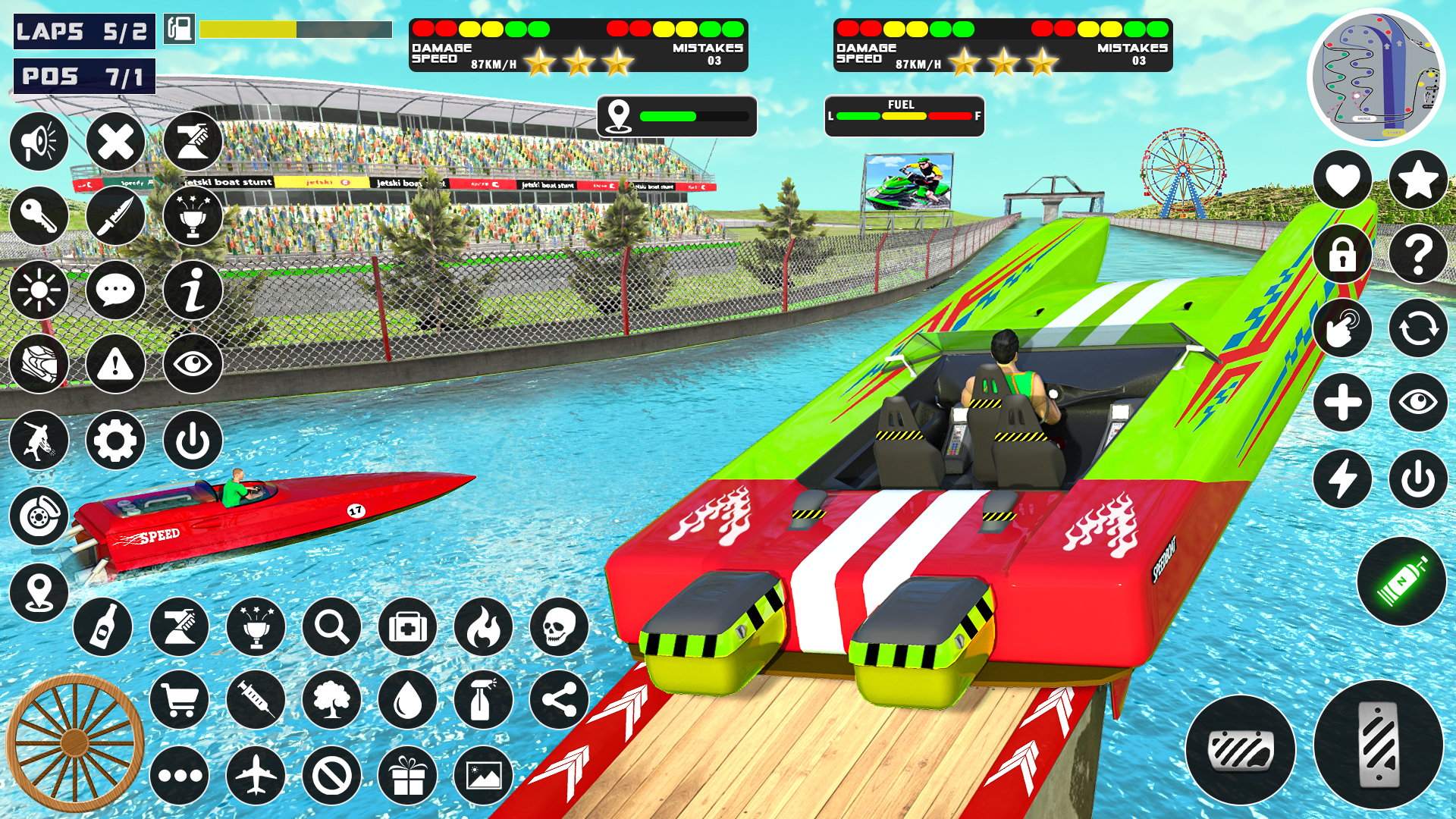 اسکرین شات 4 برنامه Jetski Boat Racing: Boat Games