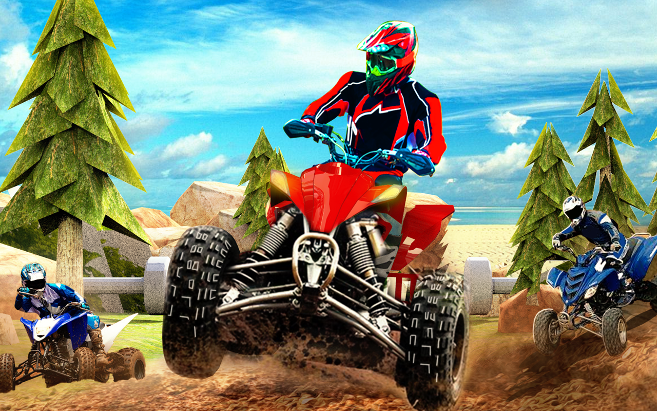اسکرین شات 1 برنامه Offroad Atv Quad Bike Racing