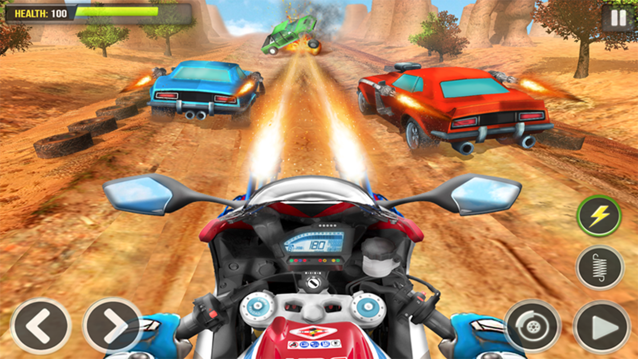 اسکرین شات 8 بازی Gangster Bike: Real Race Game
