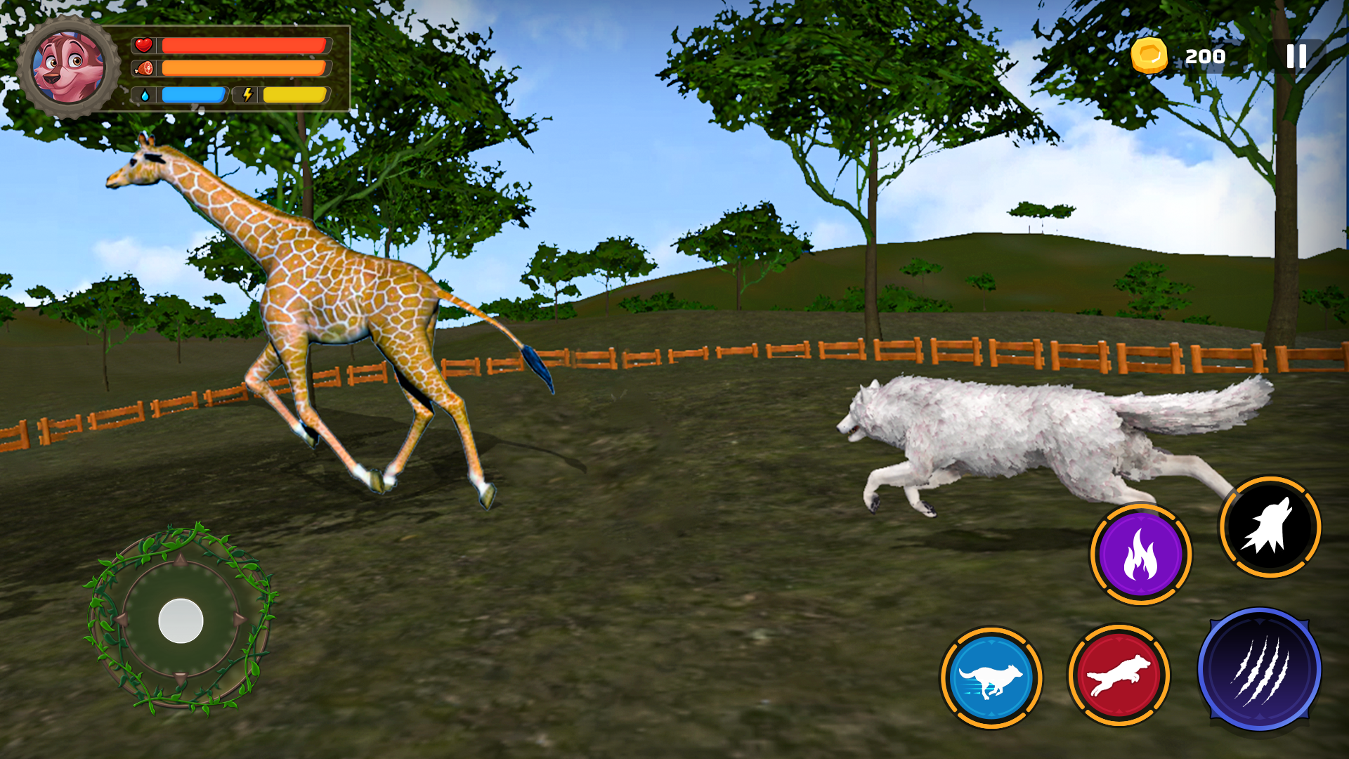 اسکرین شات 4 بازی Wolf Life Simulator: Wildlife