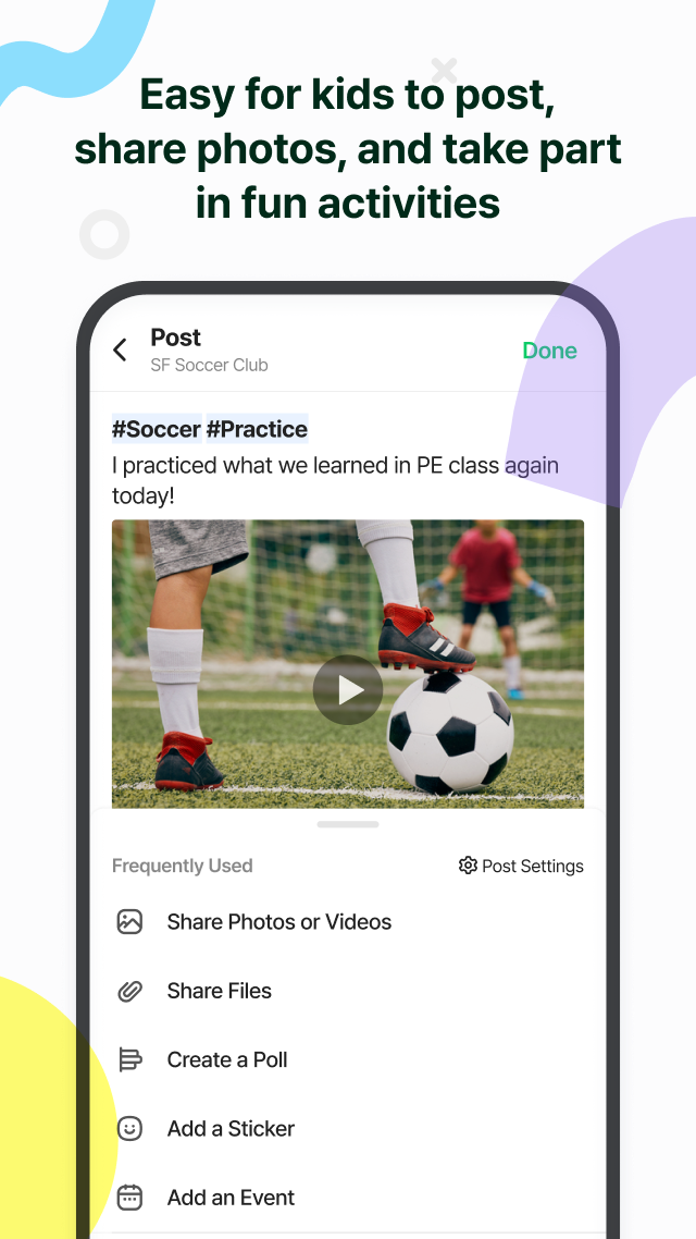 اسکرین شات 3 برنامه BAND for Kids