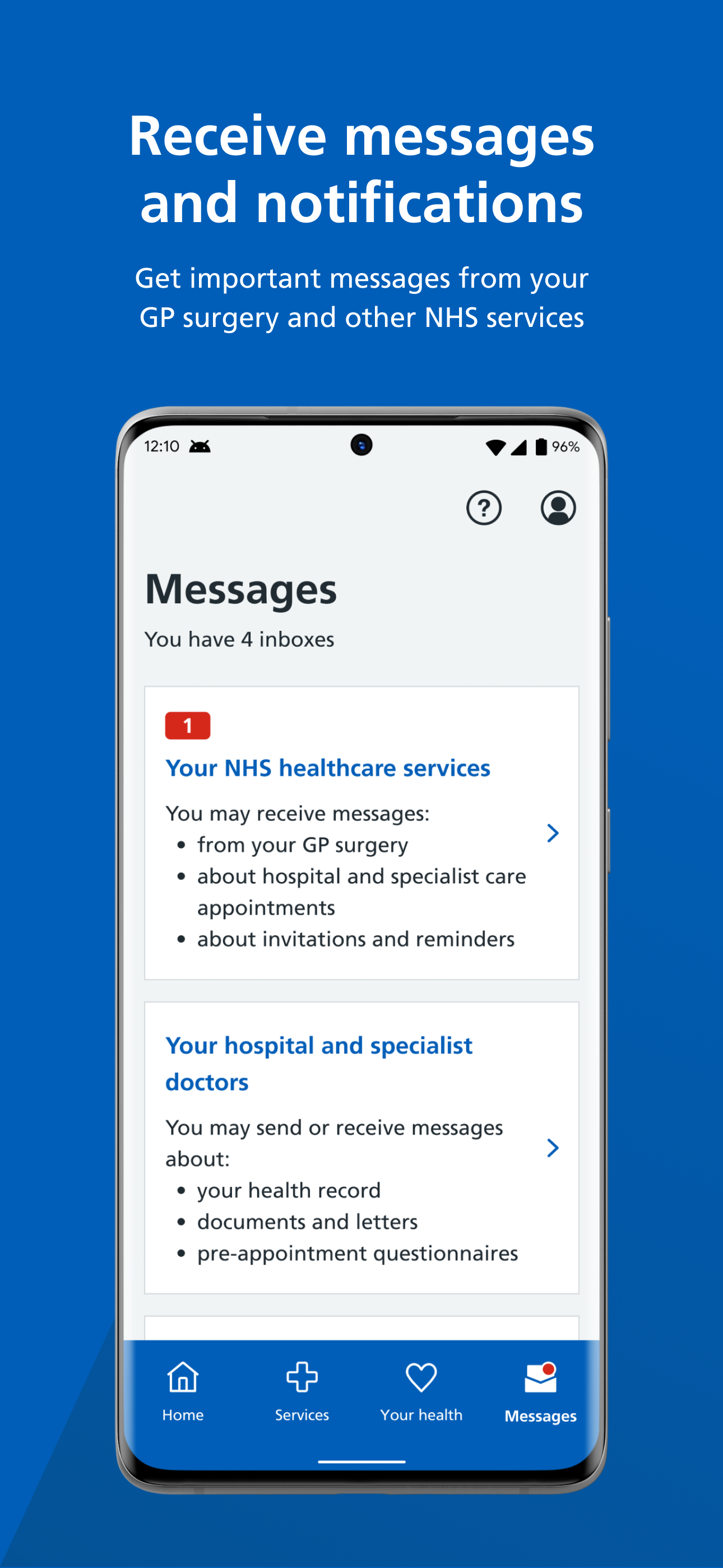 اسکرین شات 5 برنامه NHS App