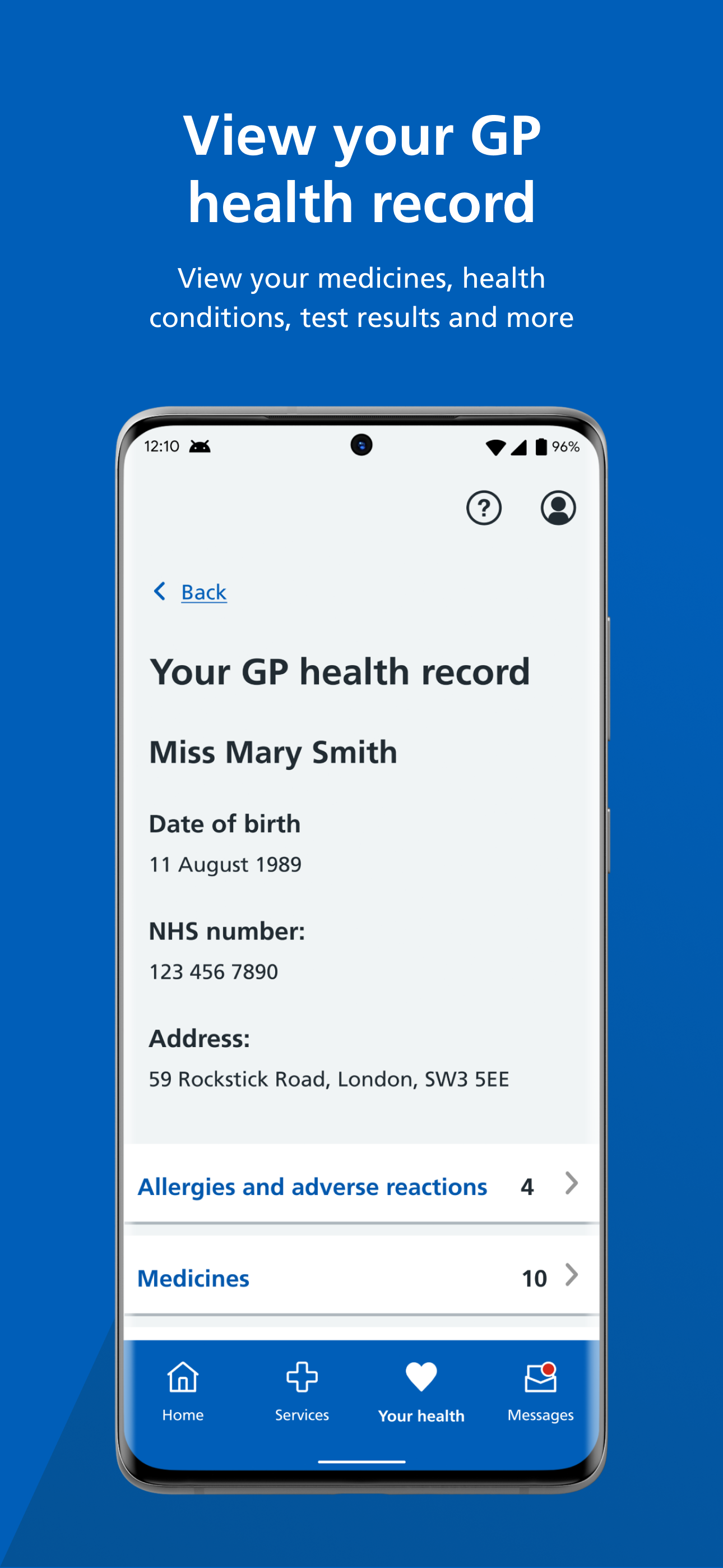 اسکرین شات 7 برنامه NHS App