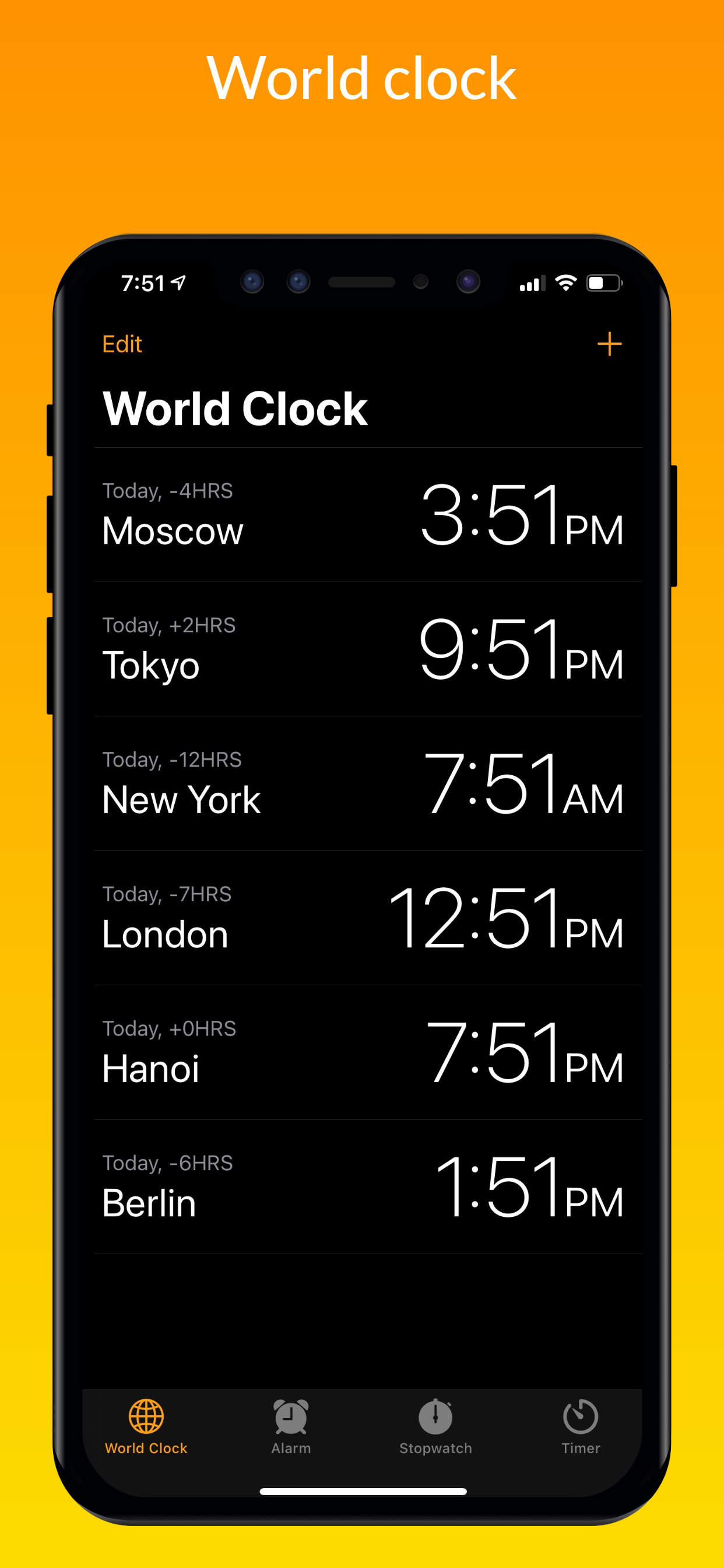 اسکرین شات 4 برنامه Clock OS 18 - Clock Phone 16