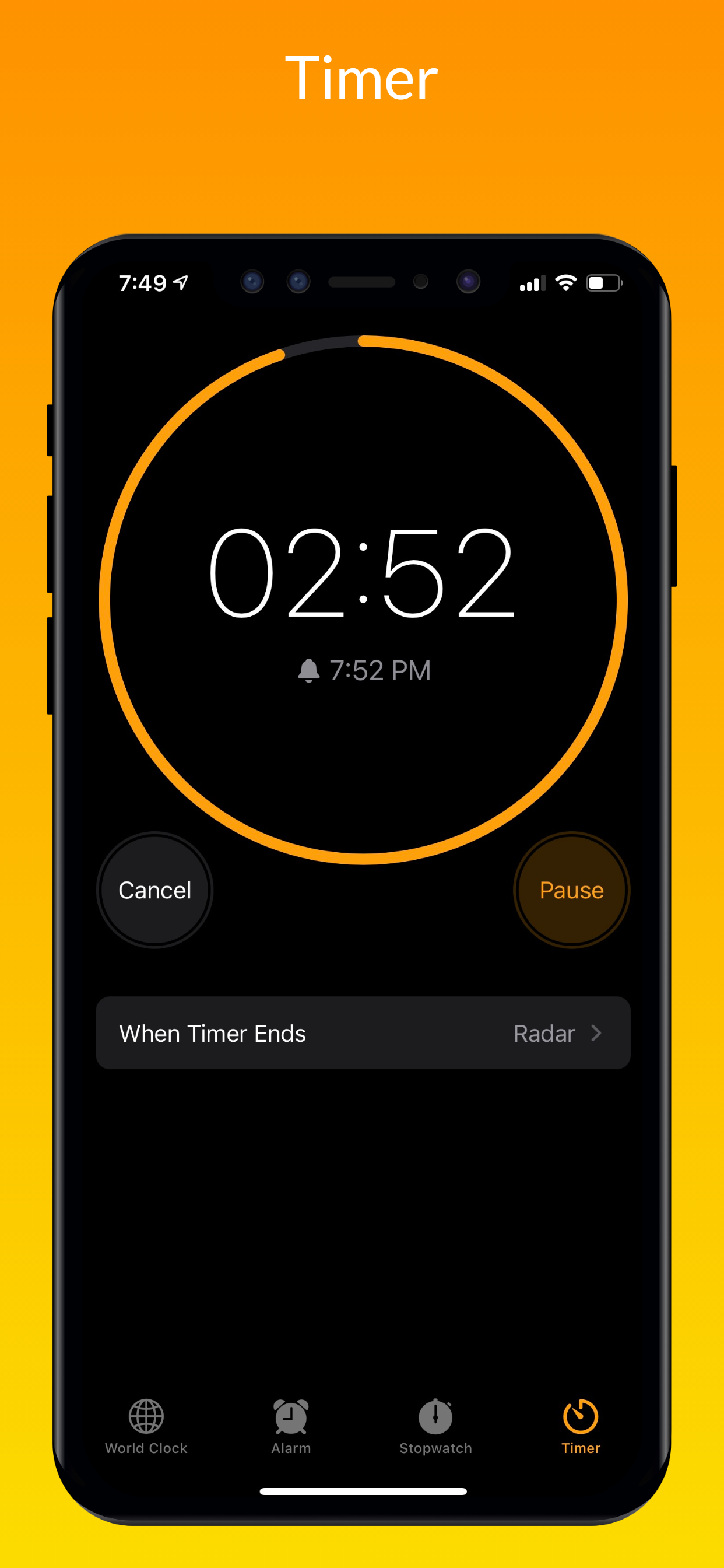 اسکرین شات 6 برنامه Clock OS 18 - Clock Phone 16