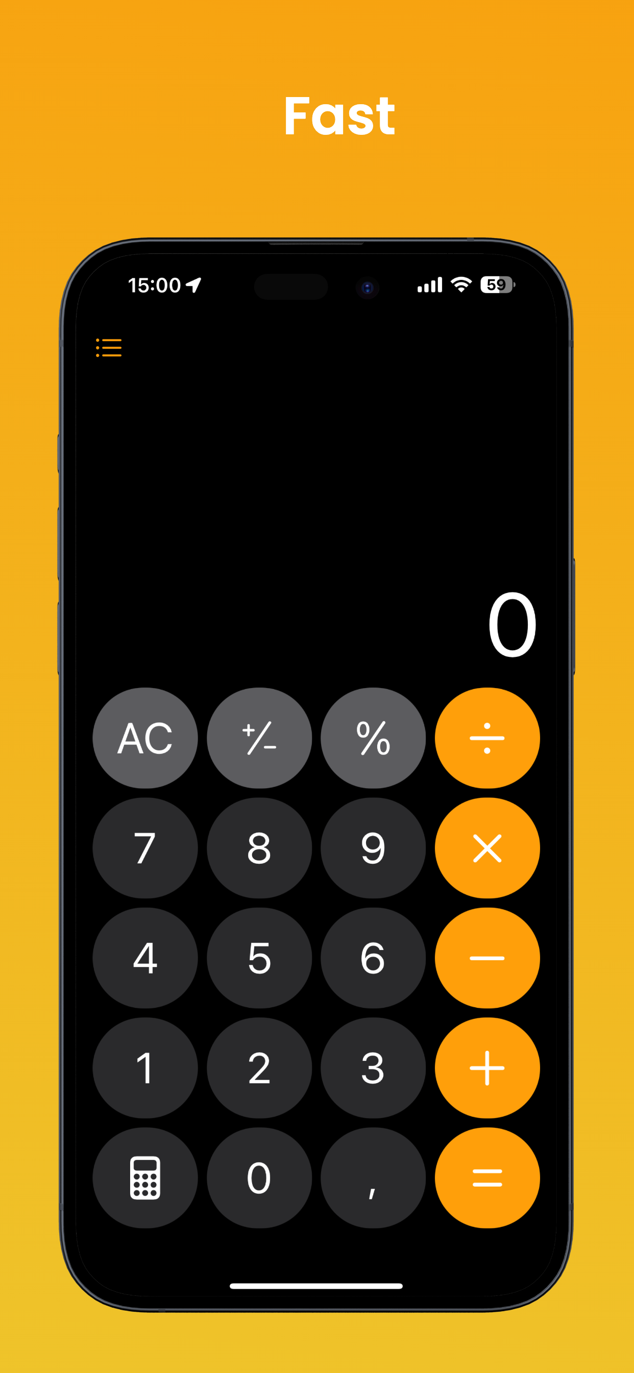اسکرین شات 1 برنامه Calculator OS 18
