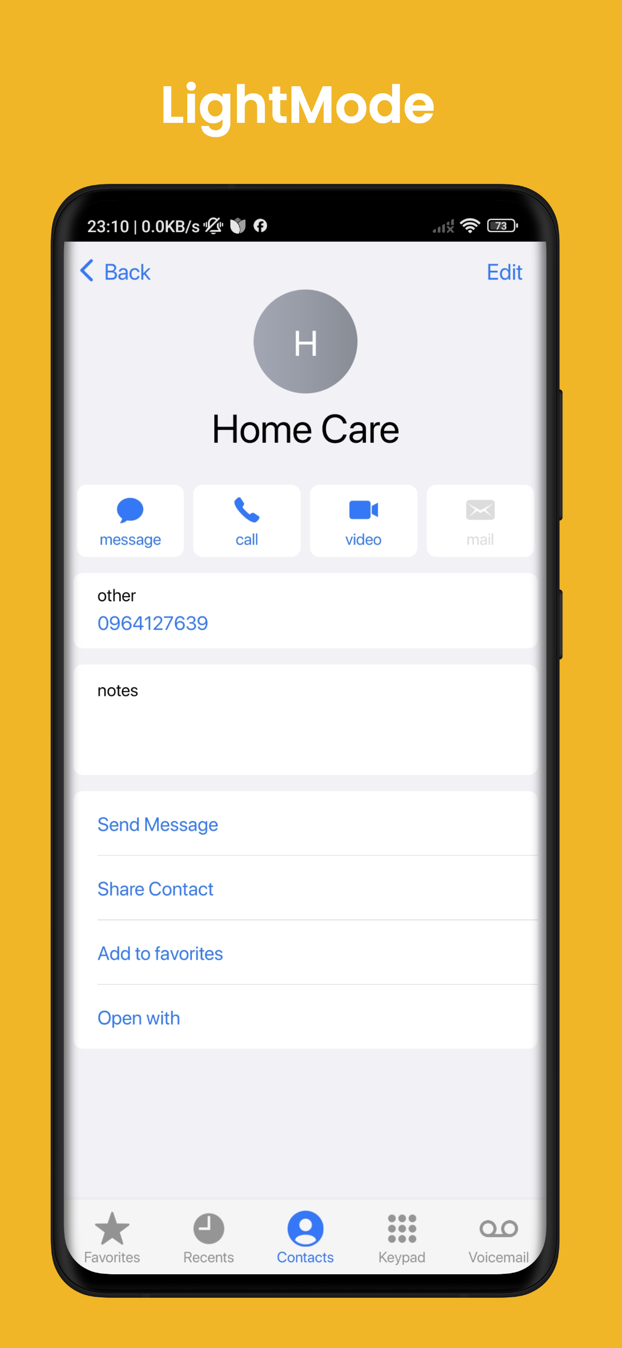 اسکرین شات 5 برنامه iCall OS 18 – Phone 15 Call