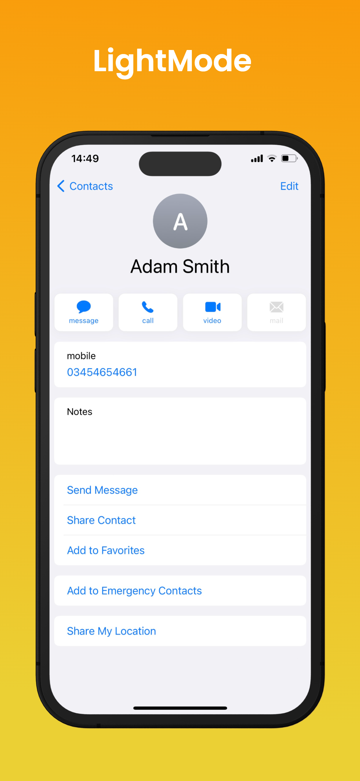 اسکرین شات 3 برنامه iContacts – OS 17 Contacts
