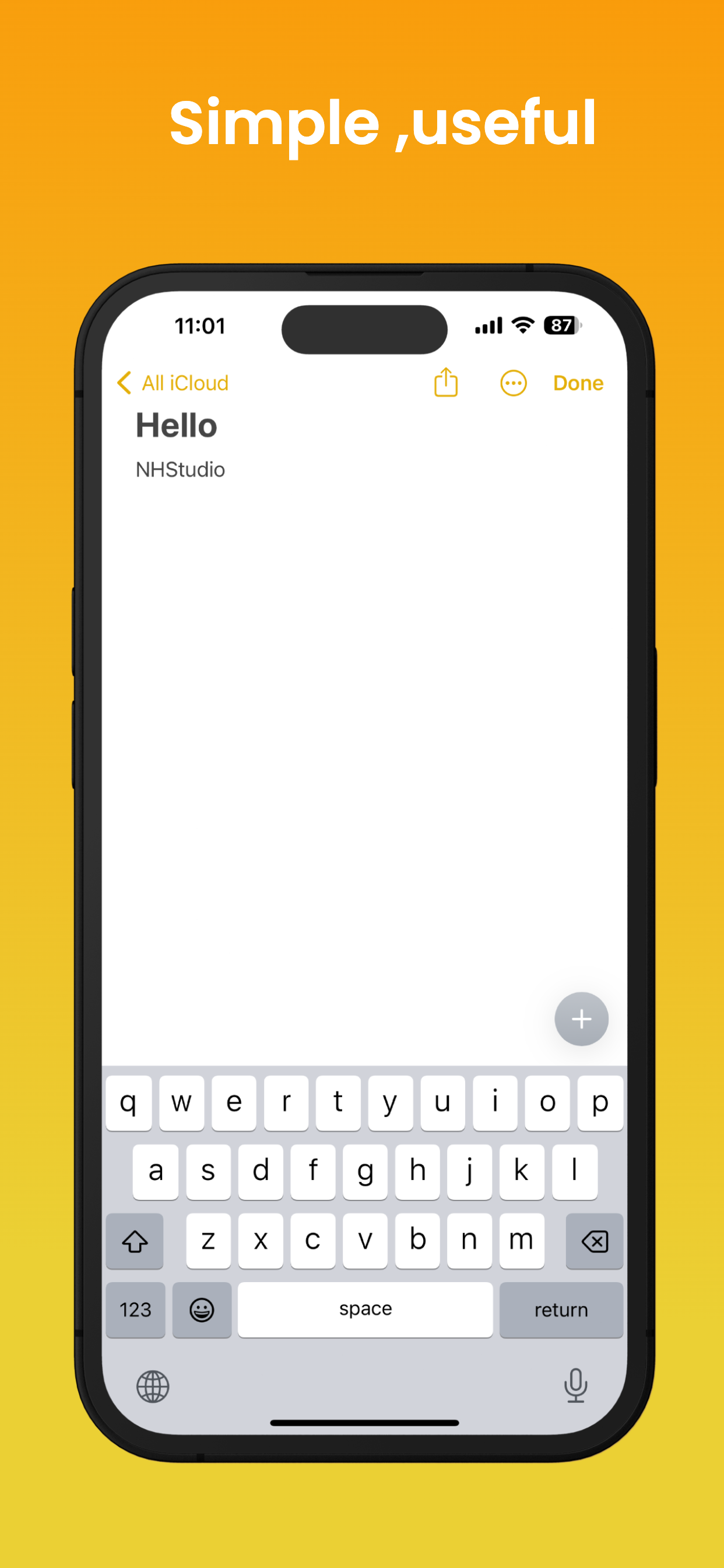 اسکرین شات 1 برنامه Keyboard OS 18