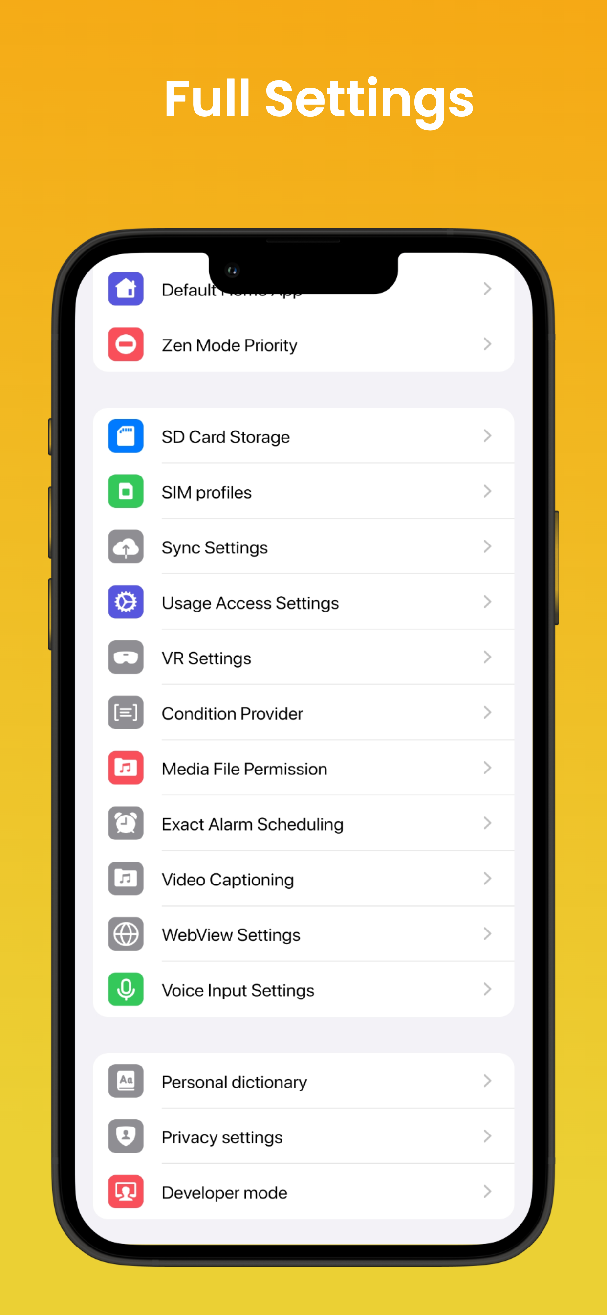 اسکرین شات 3 برنامه Android Quick Settings Phone16