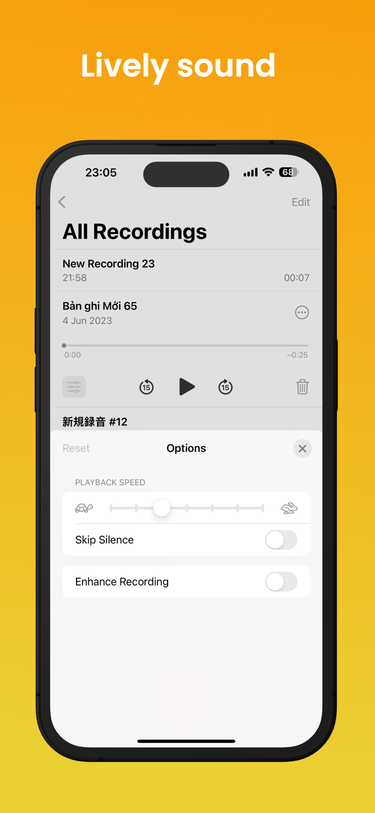 اسکرین شات 7 برنامه iVoice - OS 17 Voice Memos