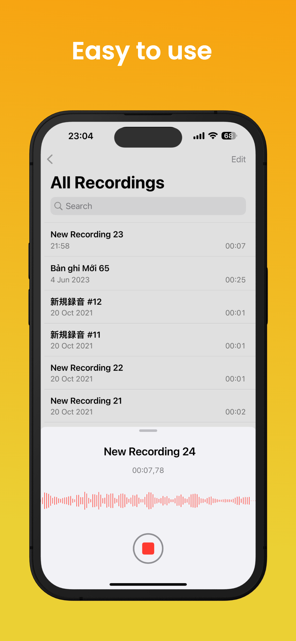 اسکرین شات 5 برنامه iVoice - OS 17 Voice Memos
