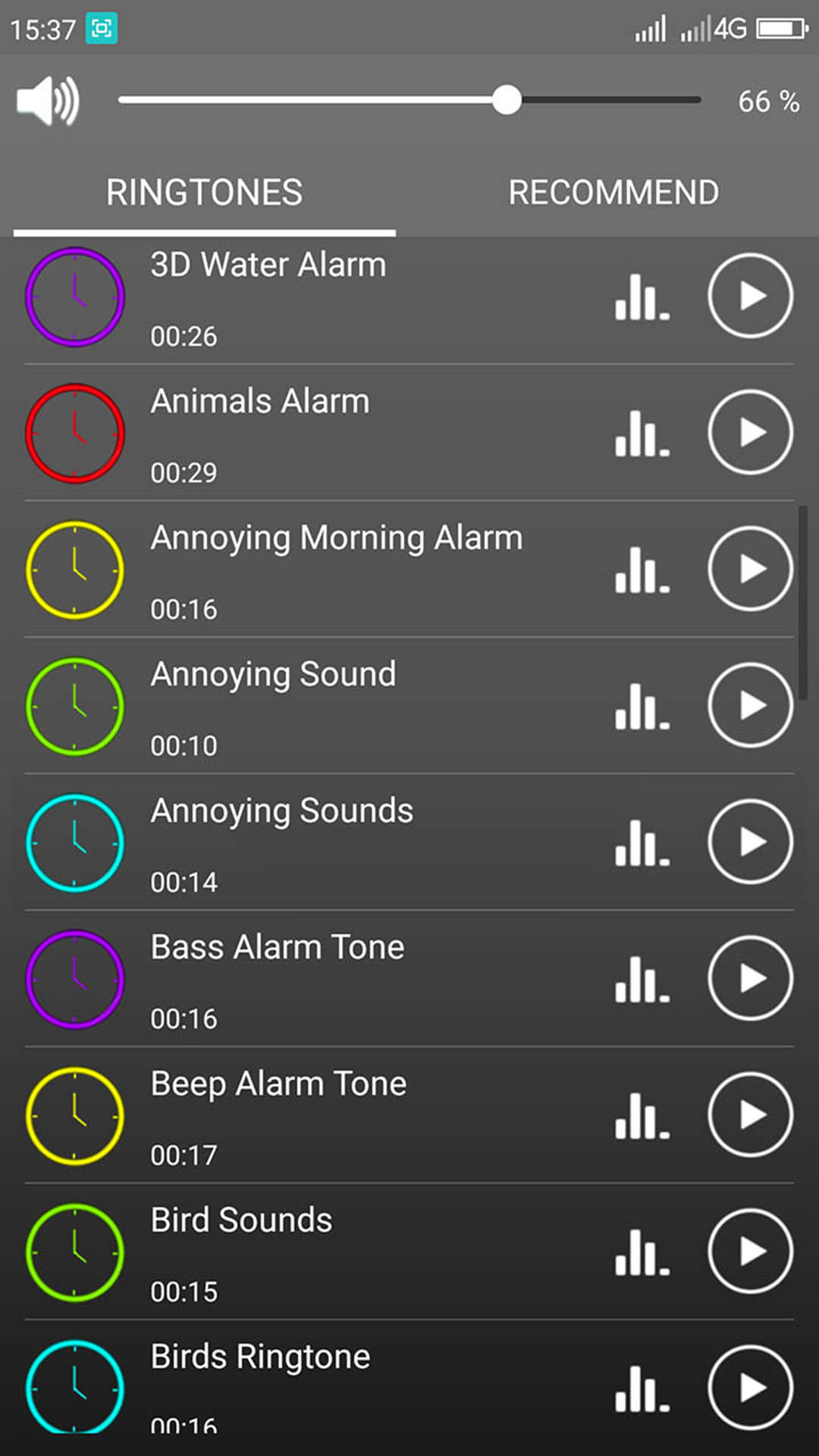 اسکرین شات 3 برنامه Funny Alarm Clock Ringtones