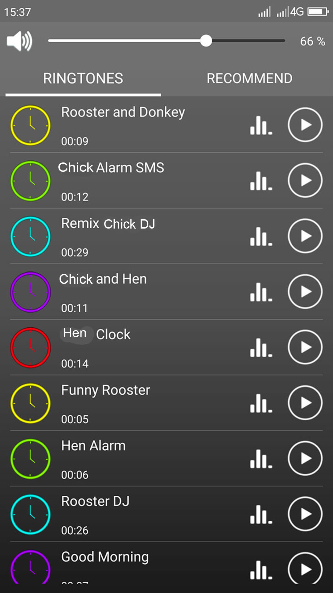 اسکرین شات 2 برنامه Funny Alarm Clock Ringtones
