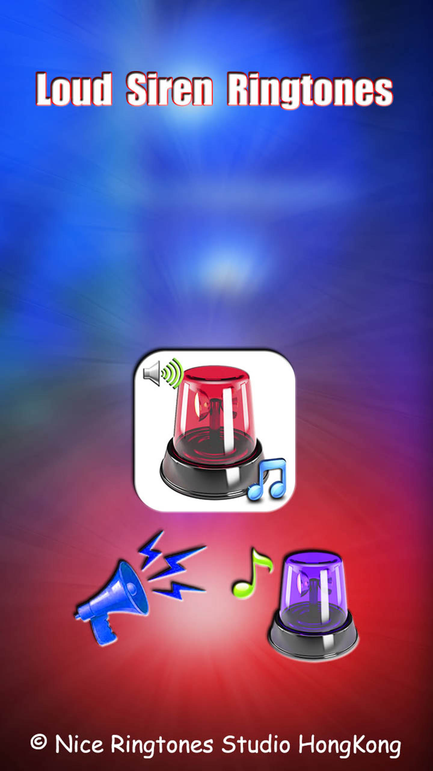 اسکرین شات 1 برنامه Loud Siren Ringtones