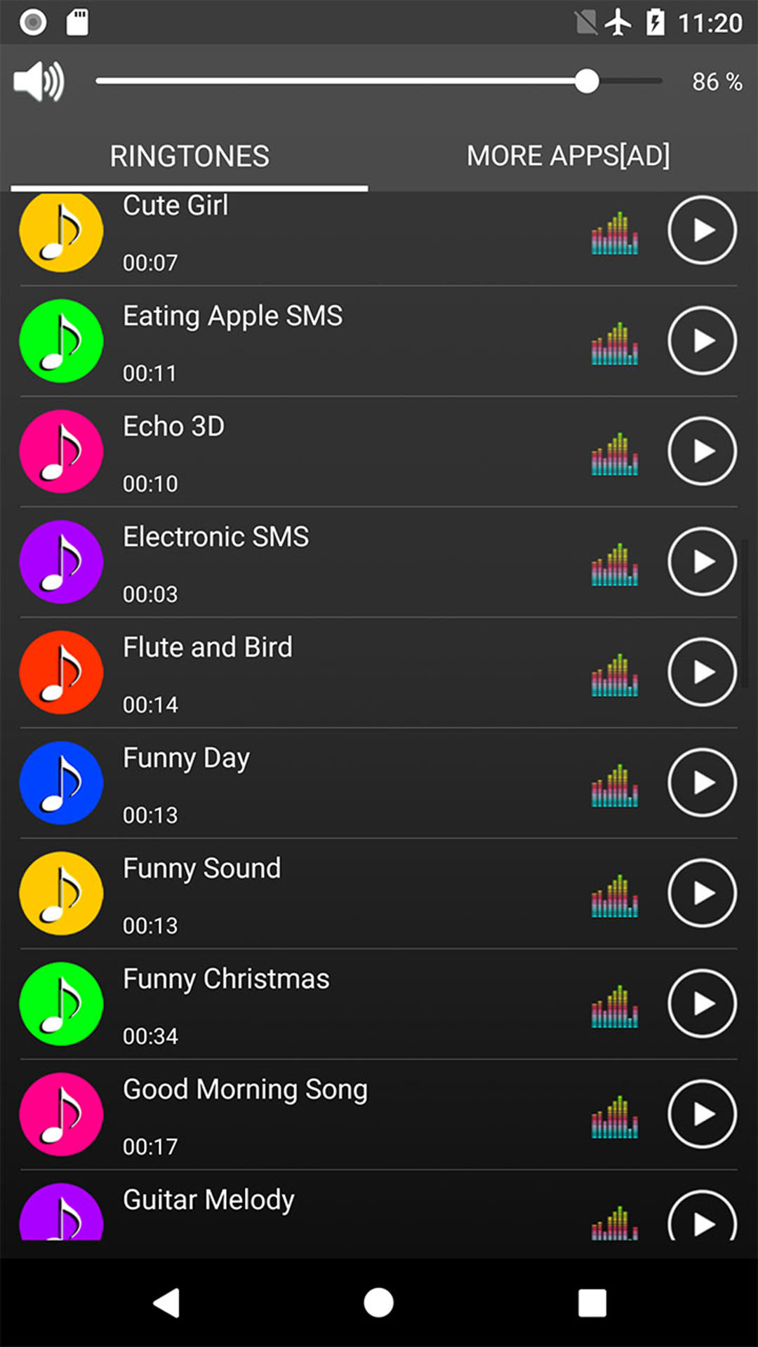 اسکرین شات 3 برنامه Nice Ringtones