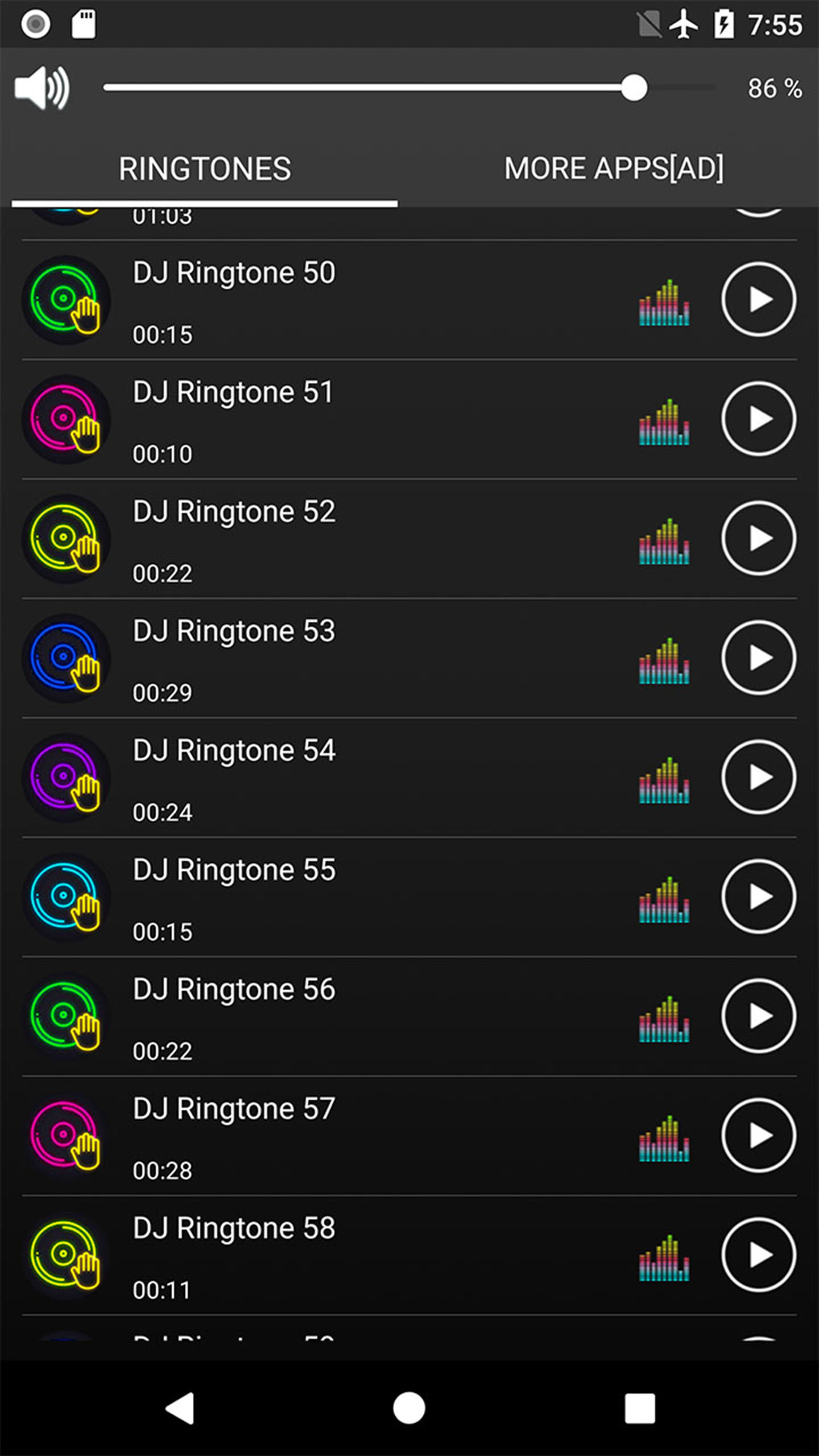 اسکرین شات 3 برنامه Loud DJ Ringtones