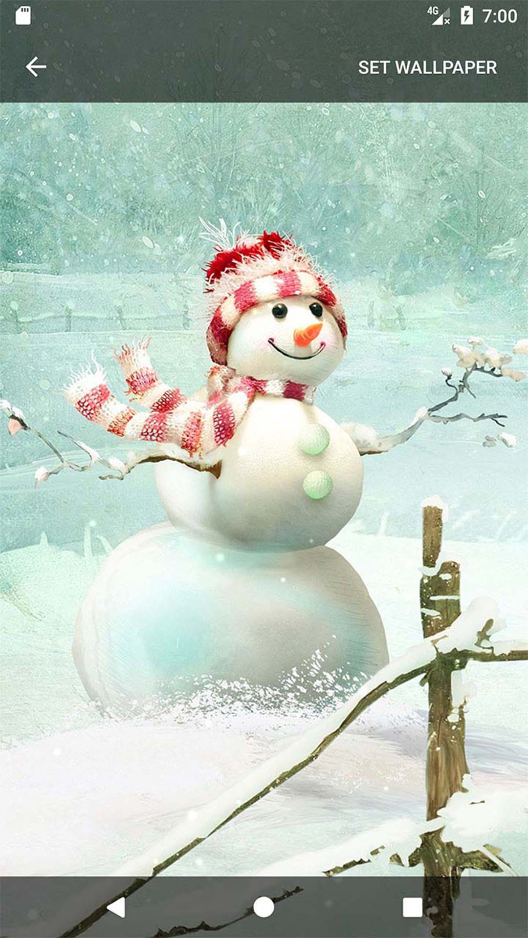 اسکرین شات 6 برنامه Christmas Ringtones Wallpapers