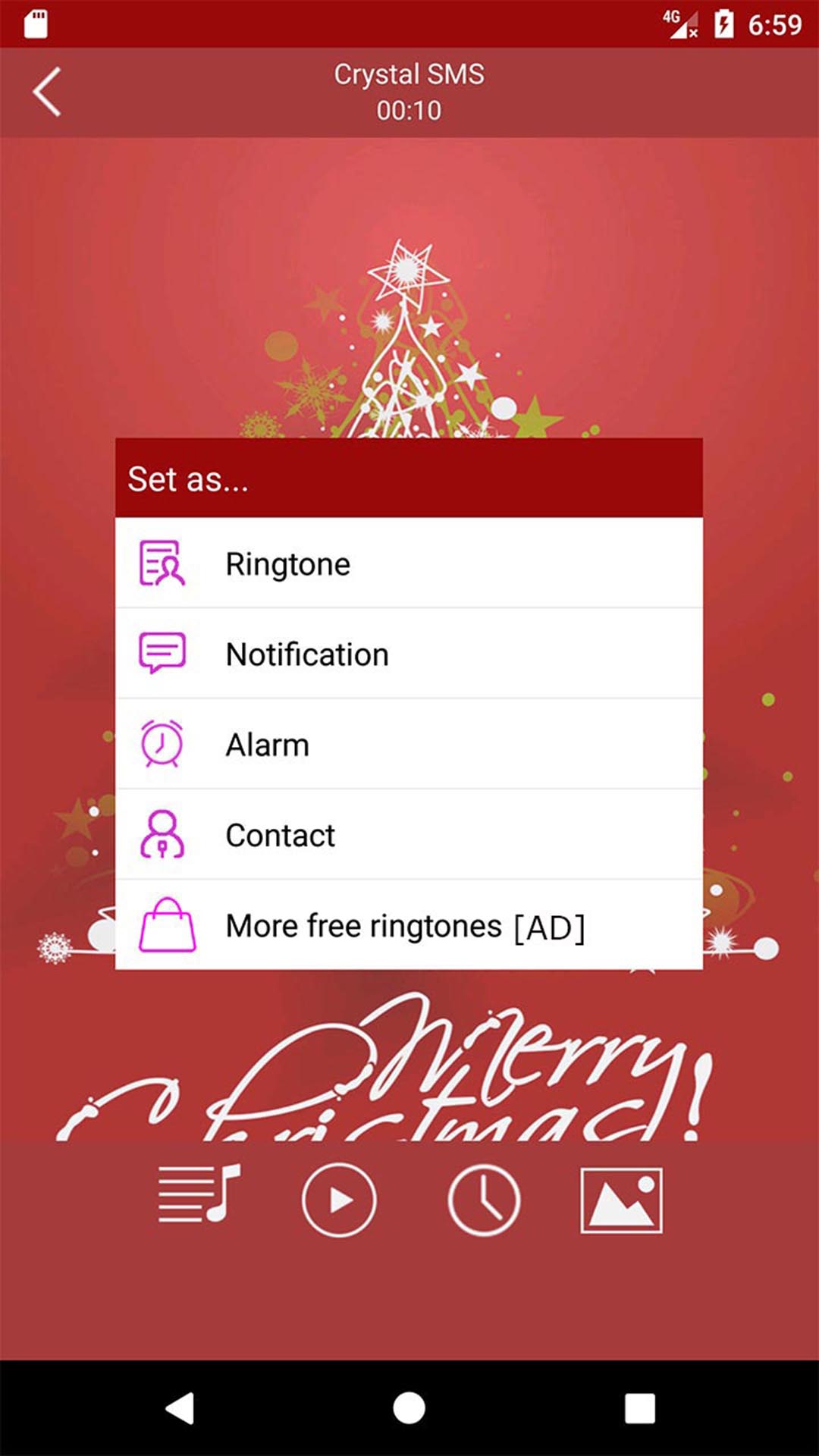 اسکرین شات 3 برنامه Christmas Ringtones Wallpapers