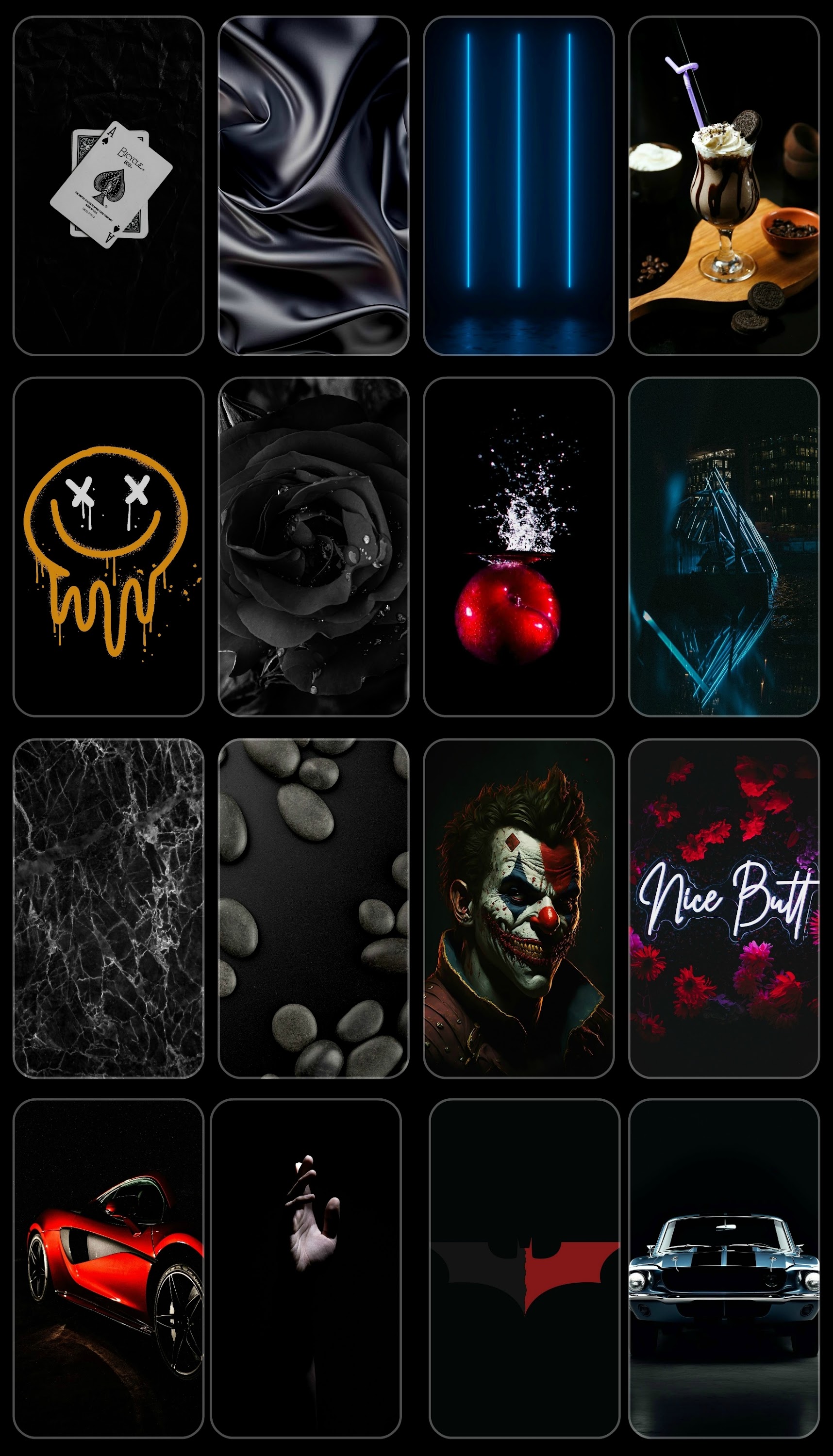 اسکرین شات 3 برنامه Black Wallpapers