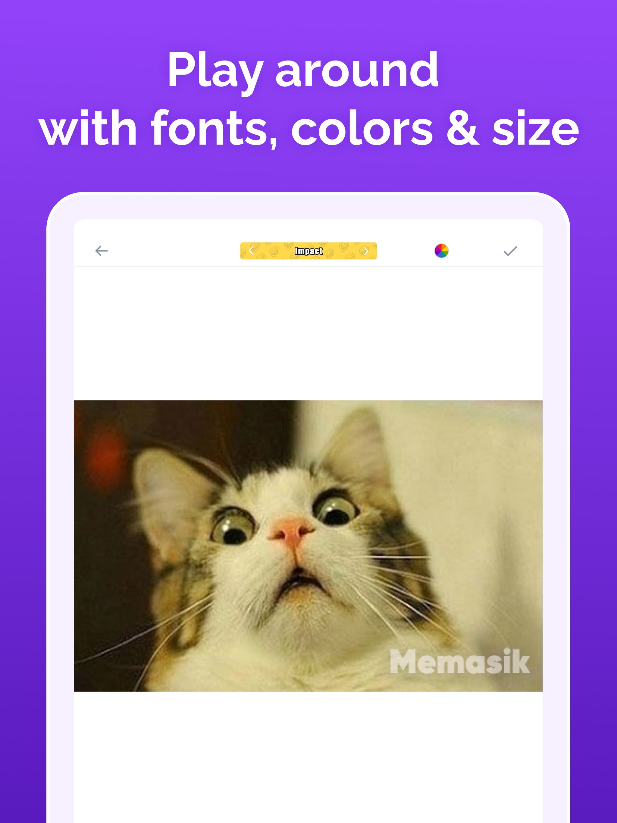 اسکرین شات 3 برنامه Memasik - Meme Maker