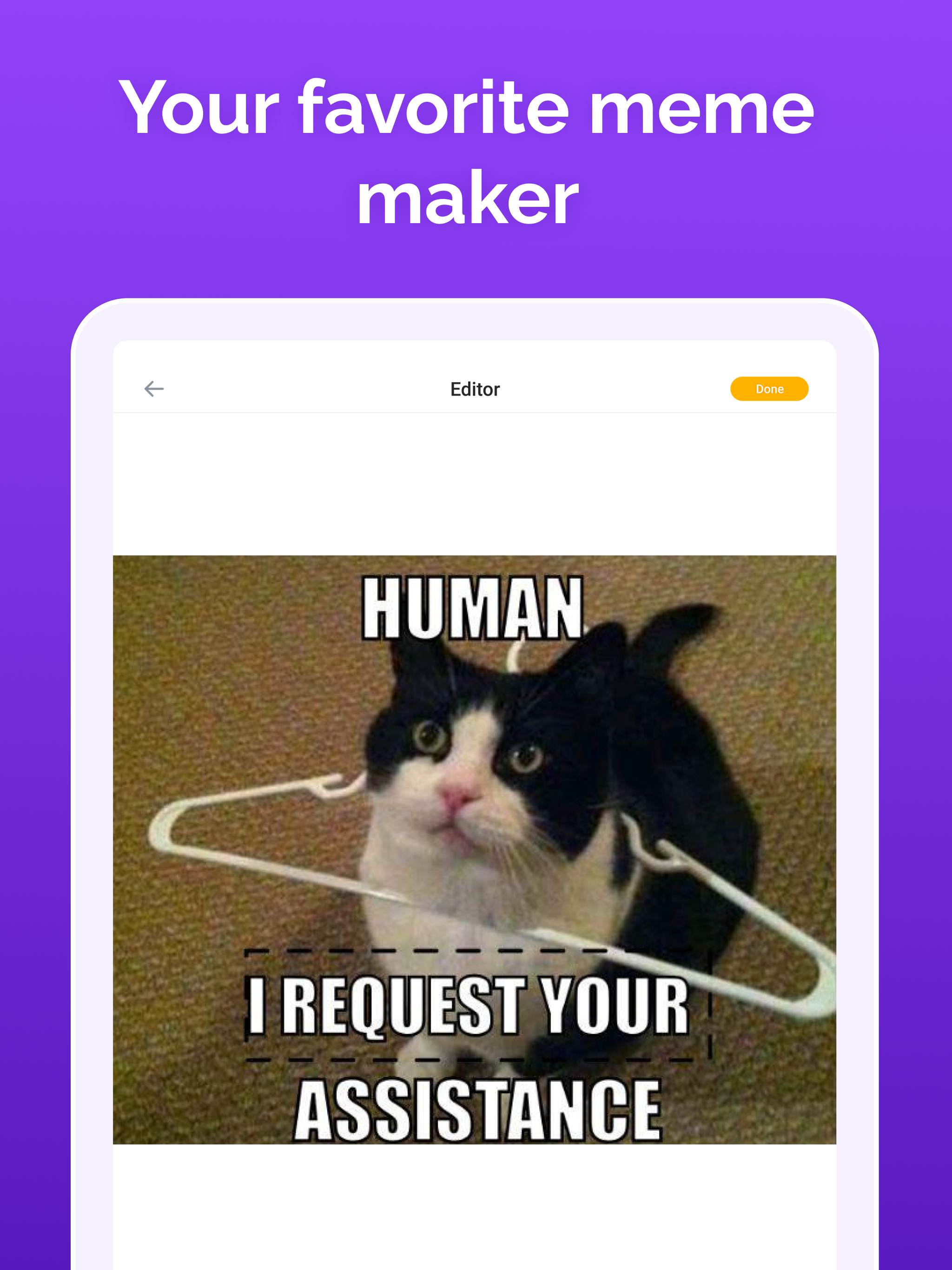 اسکرین شات 1 برنامه Memasik - Meme Maker