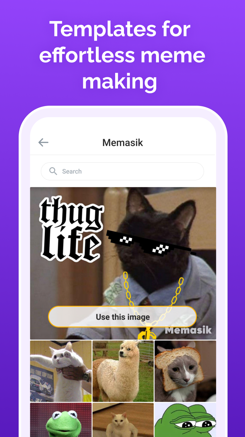 اسکرین شات 2 برنامه Memasik - Meme Maker