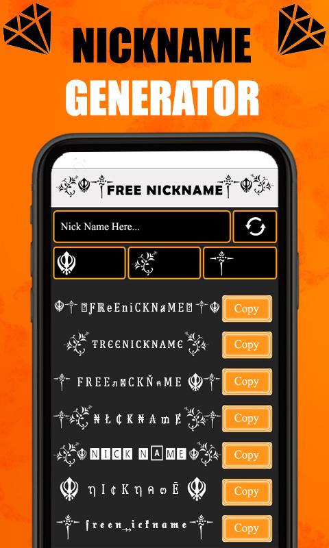 اسکرین شات 4 برنامه Nickname Generator Gamer Name