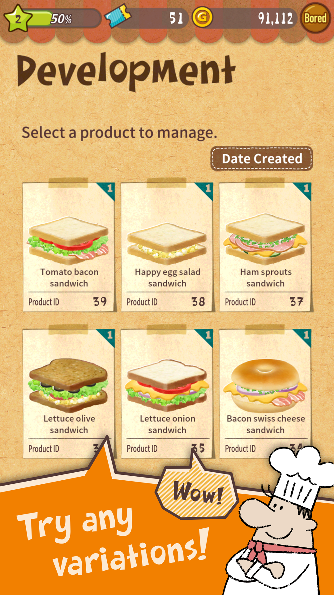 اسکرین شات 3 بازی Happy Sandwich Cafe