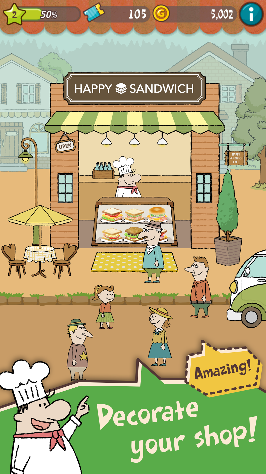 اسکرین شات 5 بازی Happy Sandwich Cafe