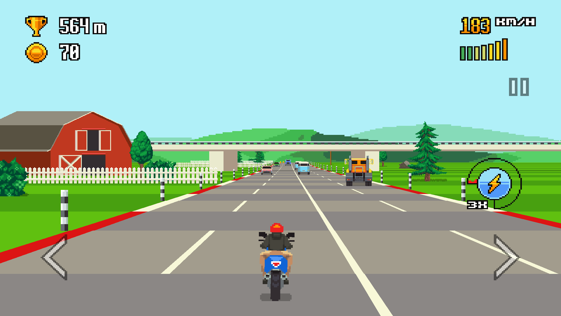 اسکرین شات 1 بازی Retro Highway