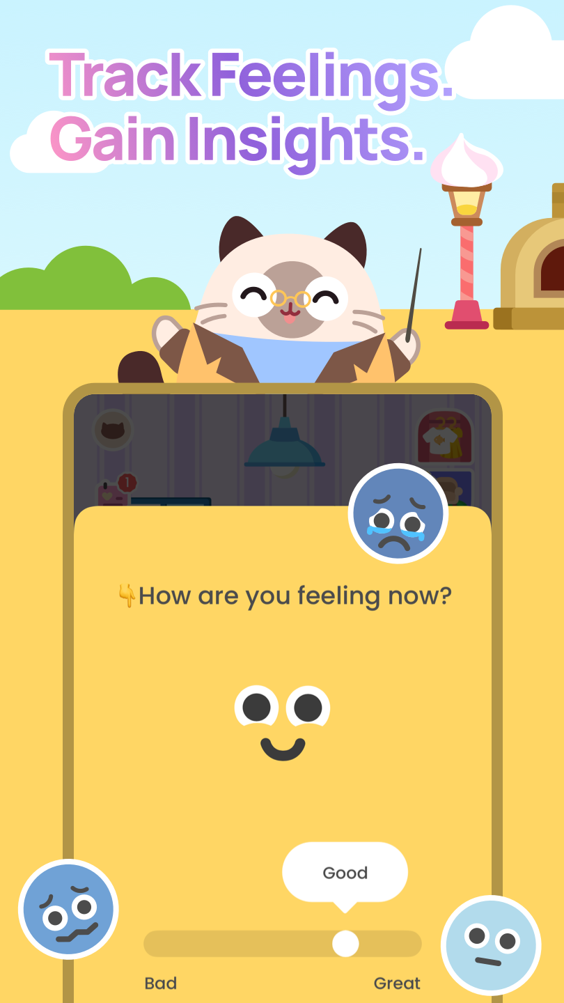 اسکرین شات 5 برنامه Catzy: Self-Care Journey
